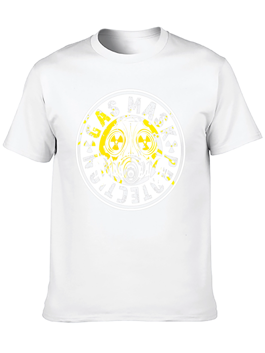 Gas Mask Protection Black T-Shirt