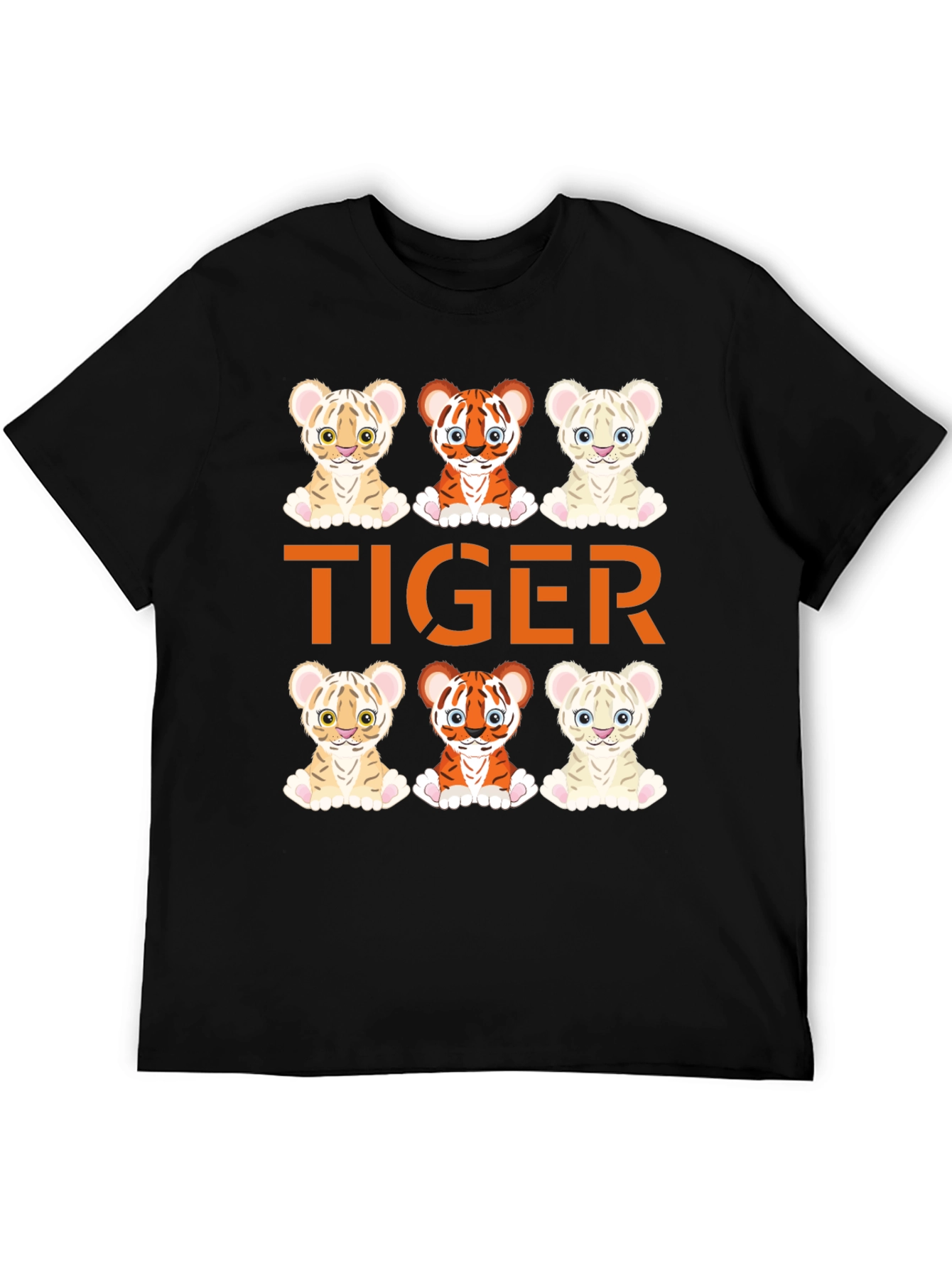 Cute Tiger Cub Graphic Tee - Fun Animal Design