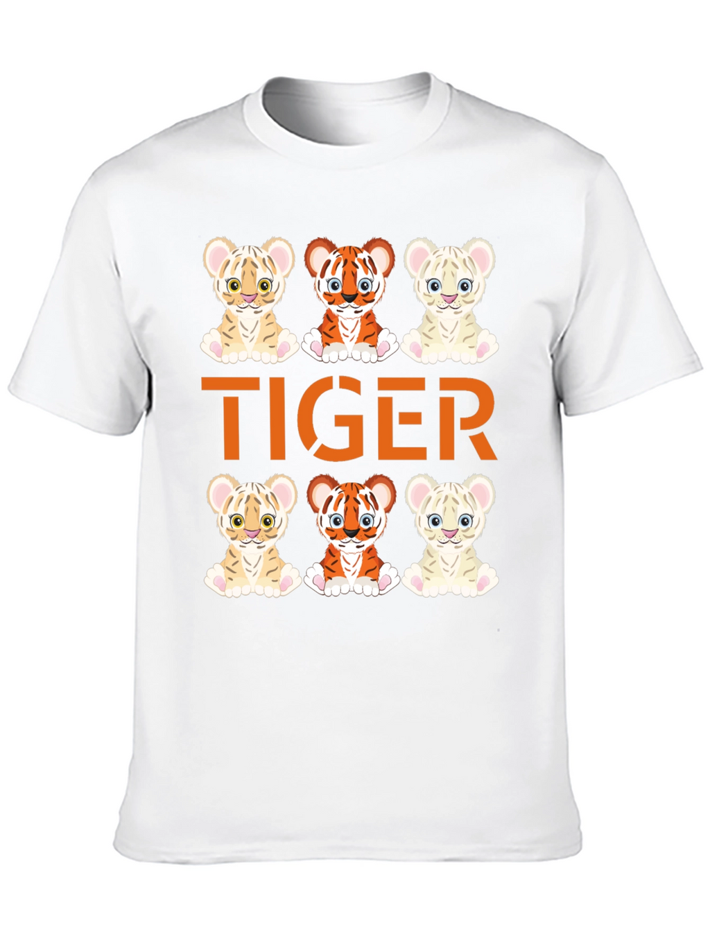 Cute Tiger Cub Graphic Tee - Fun Animal Design