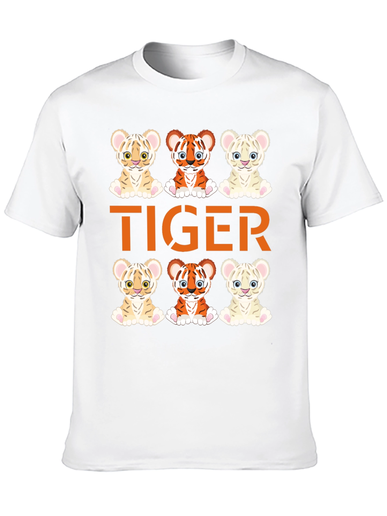 Cute Tiger Cub Graphic Tee - Fun Animal Design