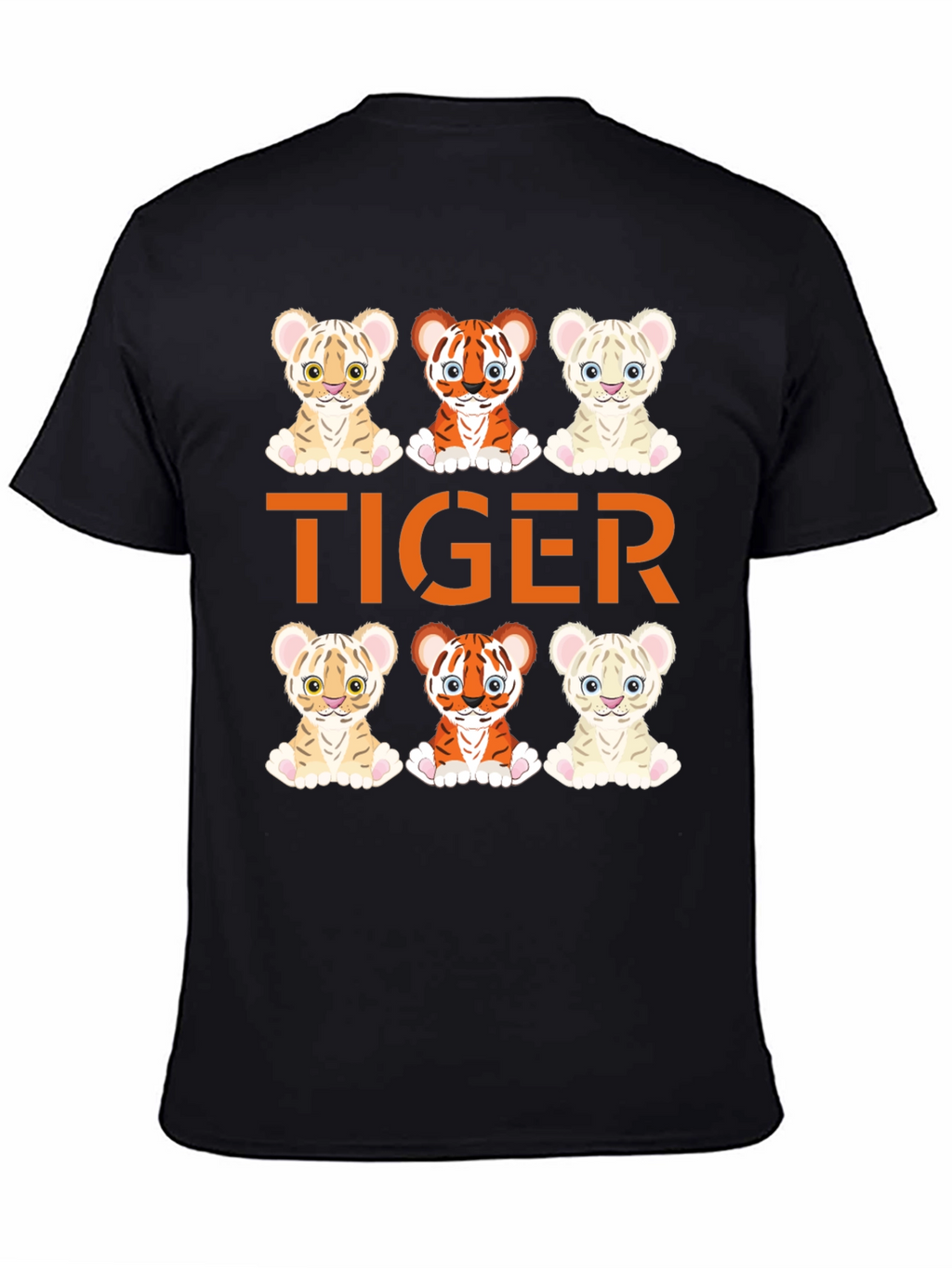 Cute Tiger Cub Graphic Tee - Fun Animal Design