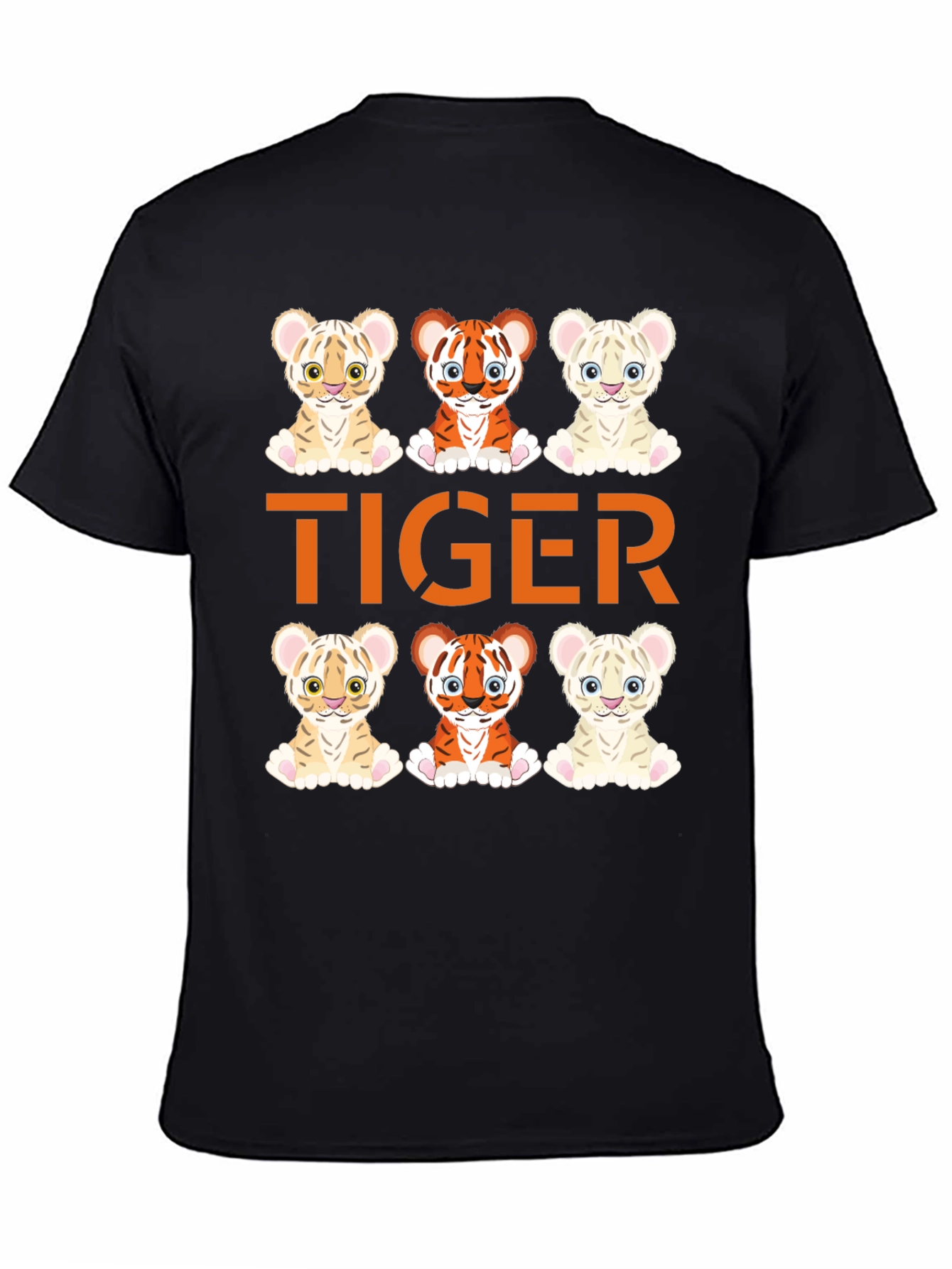 Cute Tiger Cub Graphic Tee - Fun Animal Design
