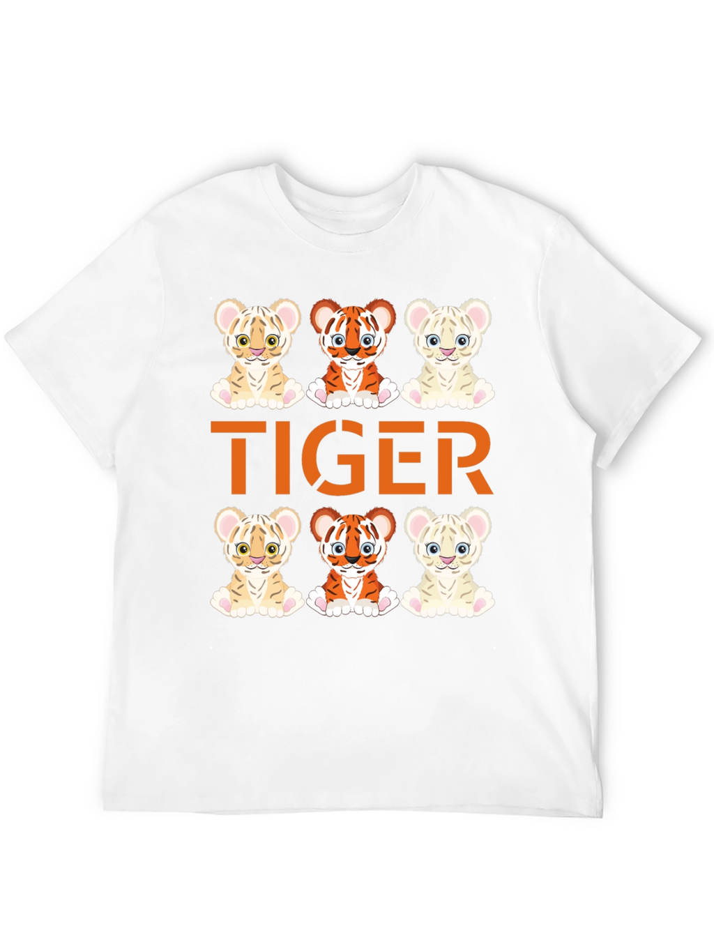 Cute Tiger Cub Graphic Tee - Fun Animal Design