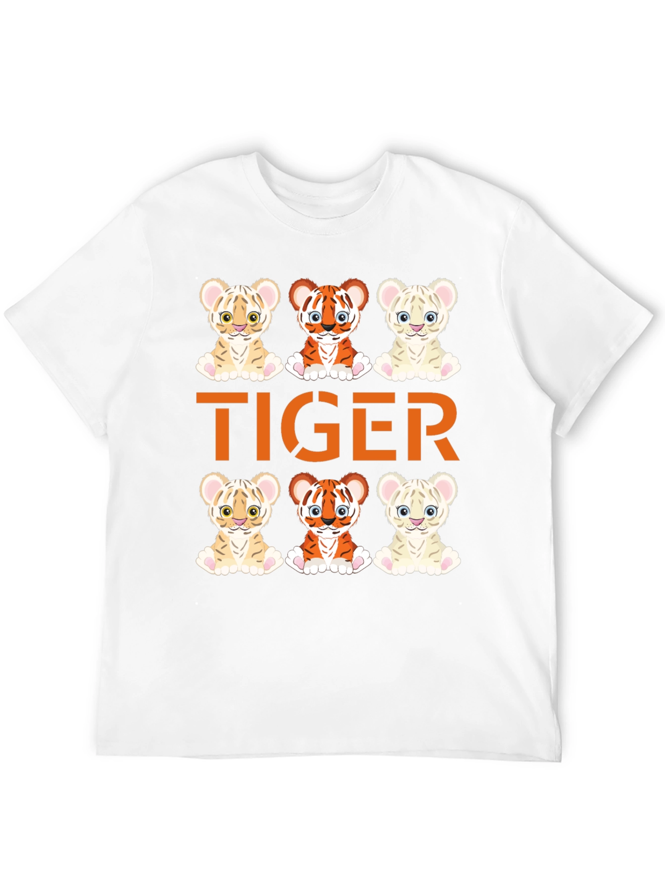 Cute Tiger Cub Graphic Tee - Fun Animal Design