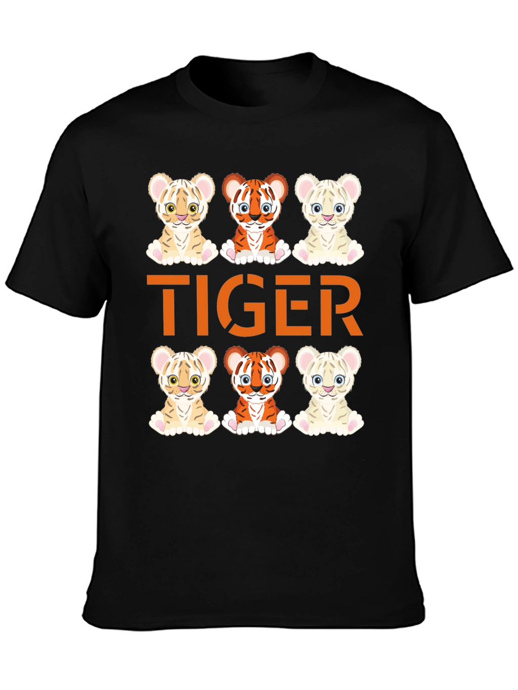 Cute Tiger Cub Graphic Tee - Fun Animal Design