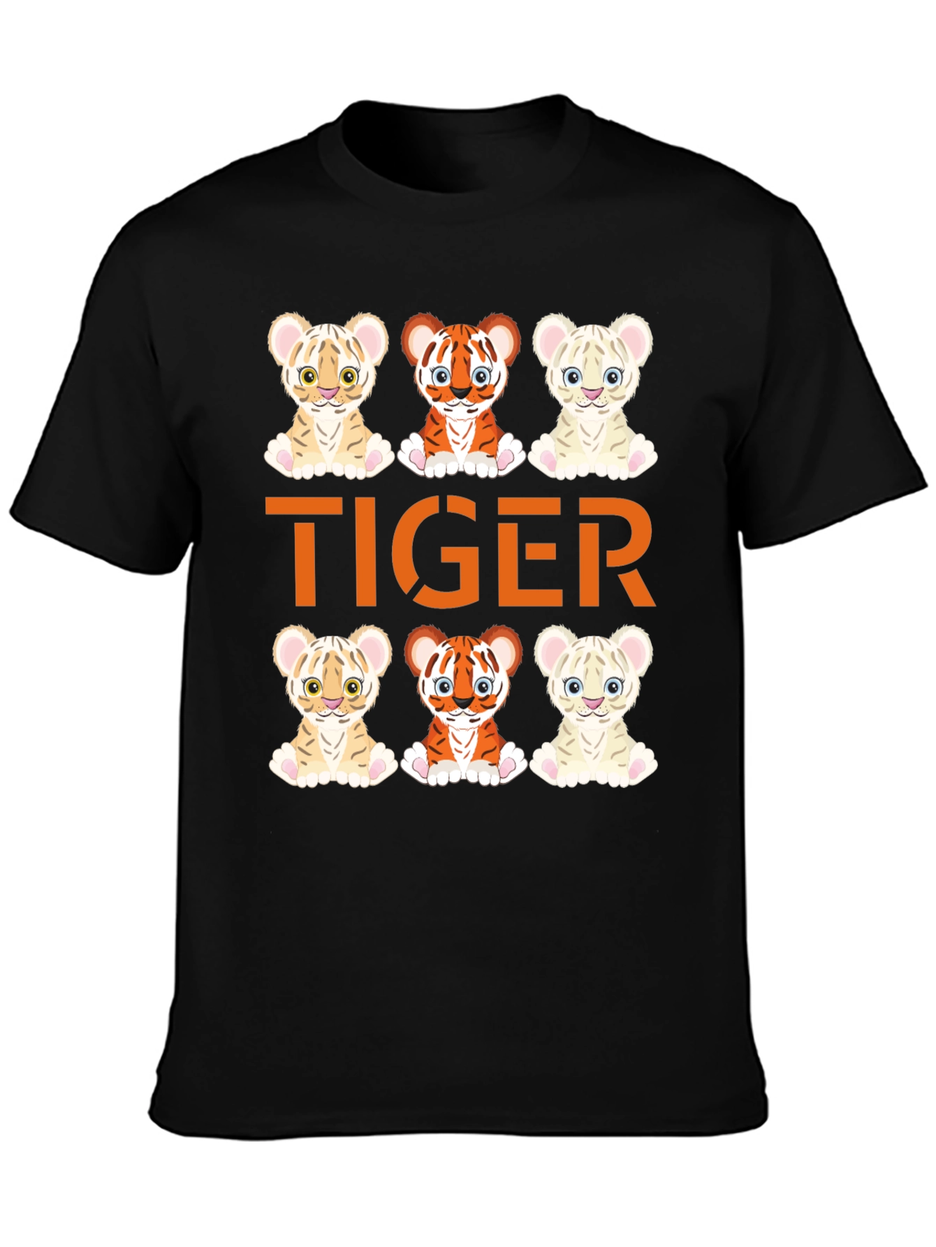 Cute Tiger Cub Graphic Tee - Fun Animal Design