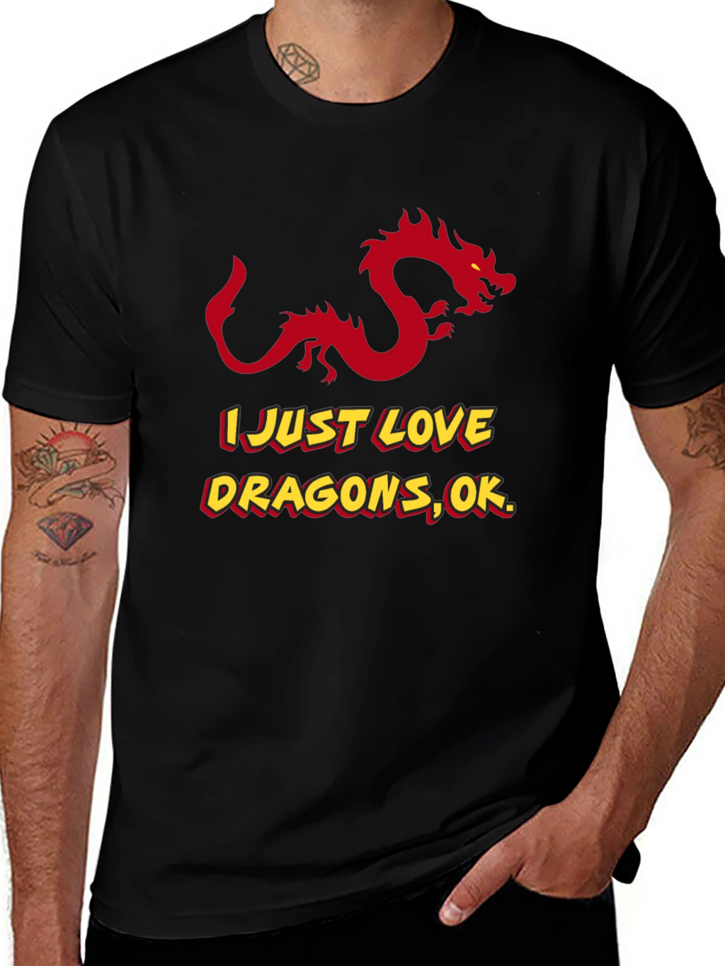 I Love Dragons OK? Graphic Tee