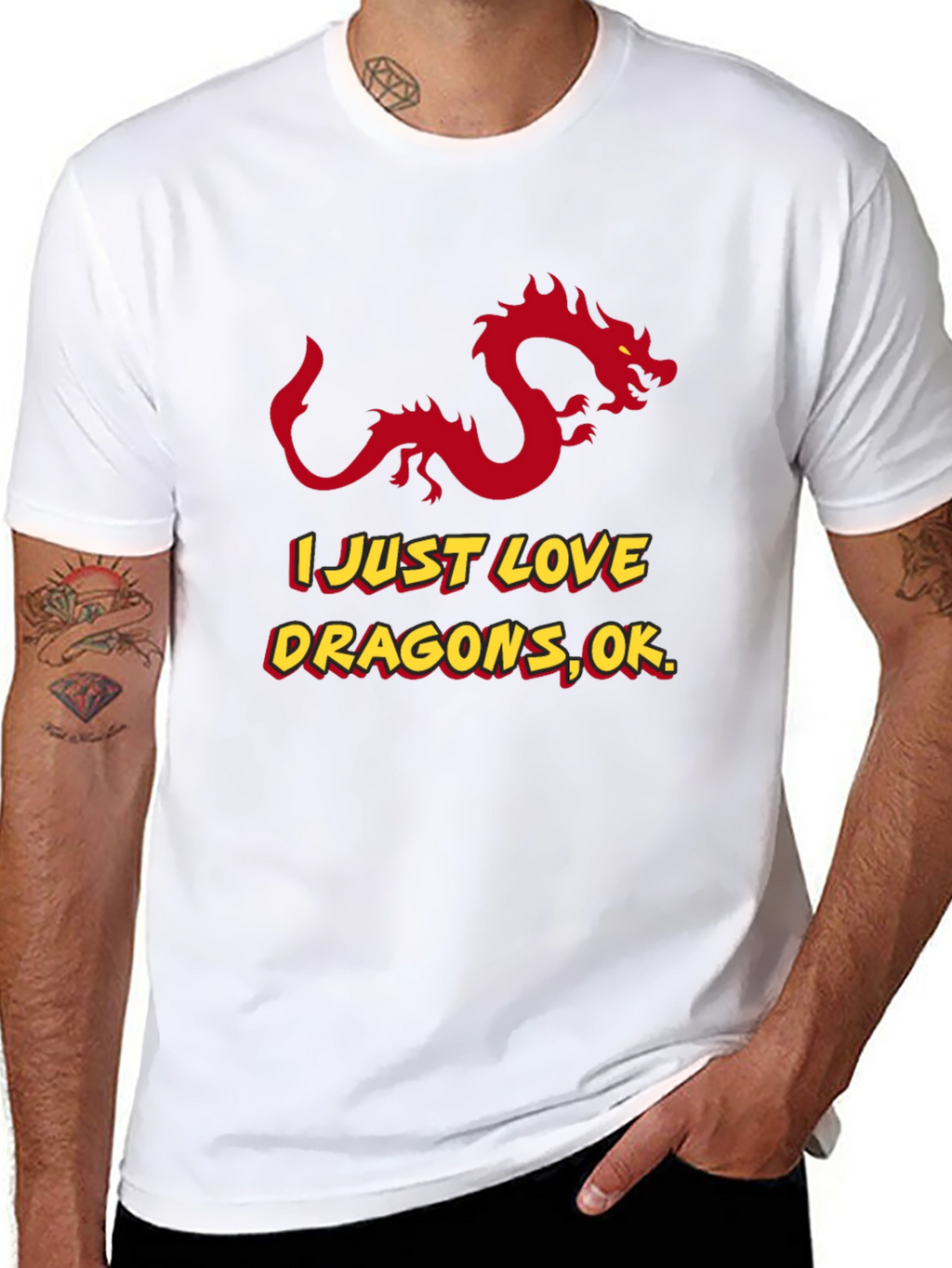 I Love Dragons OK? Graphic Tee