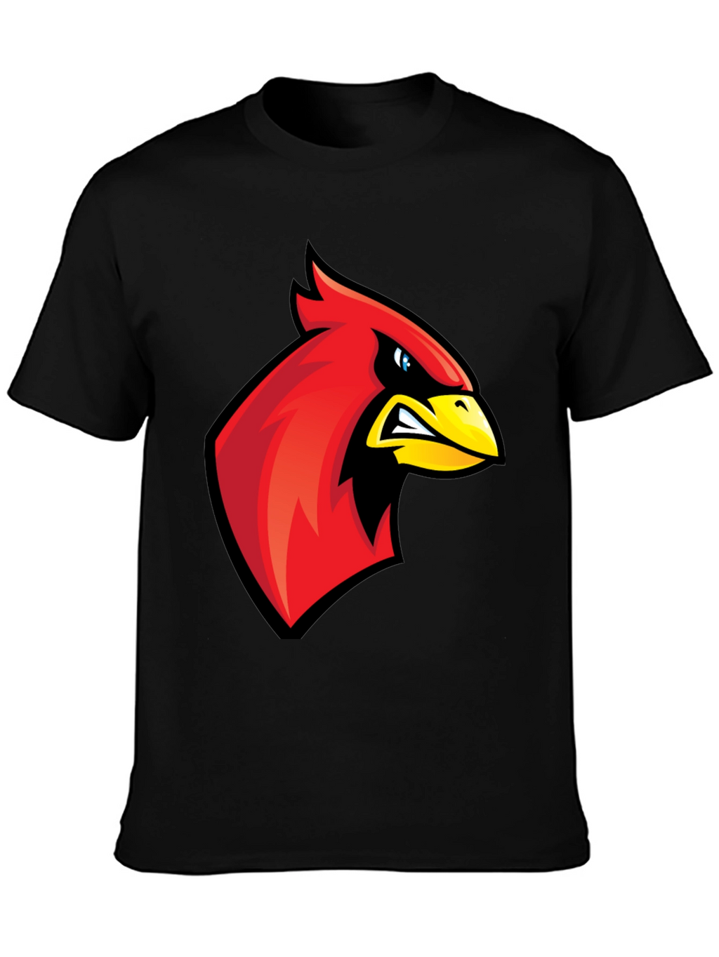 Cardinal Bird Graphic Tee - Mens Black T-Shirt