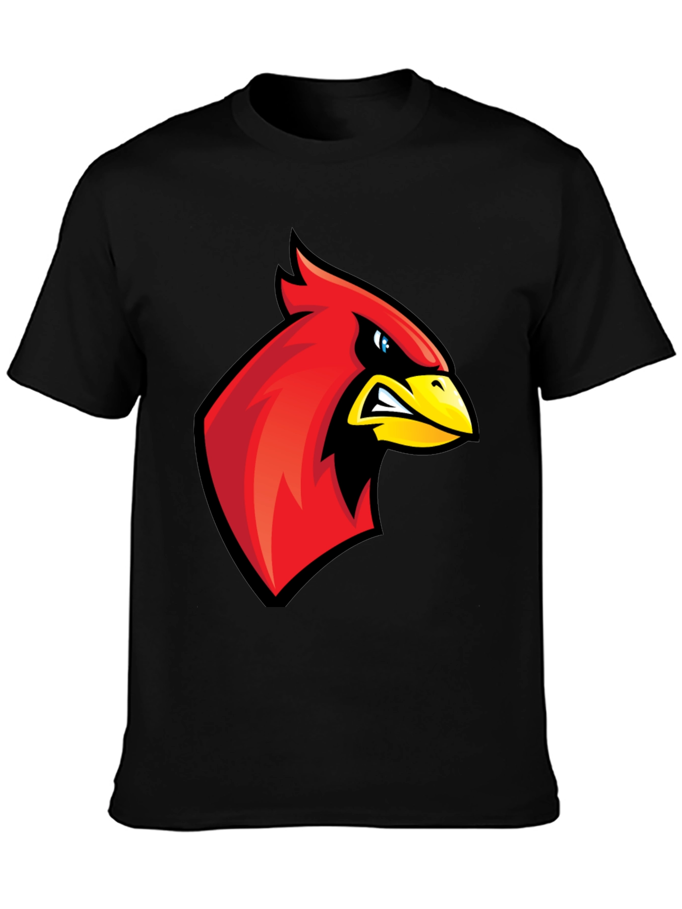 Cardinal Bird Graphic Tee - Mens Black T-Shirt