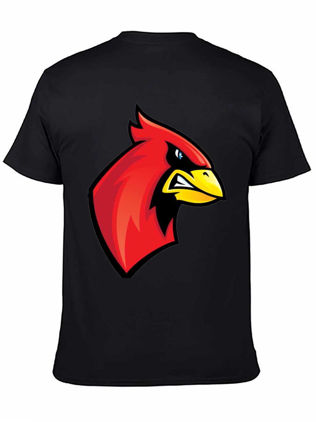 Cardinal Bird Graphic Tee - Mens Black T-Shirt