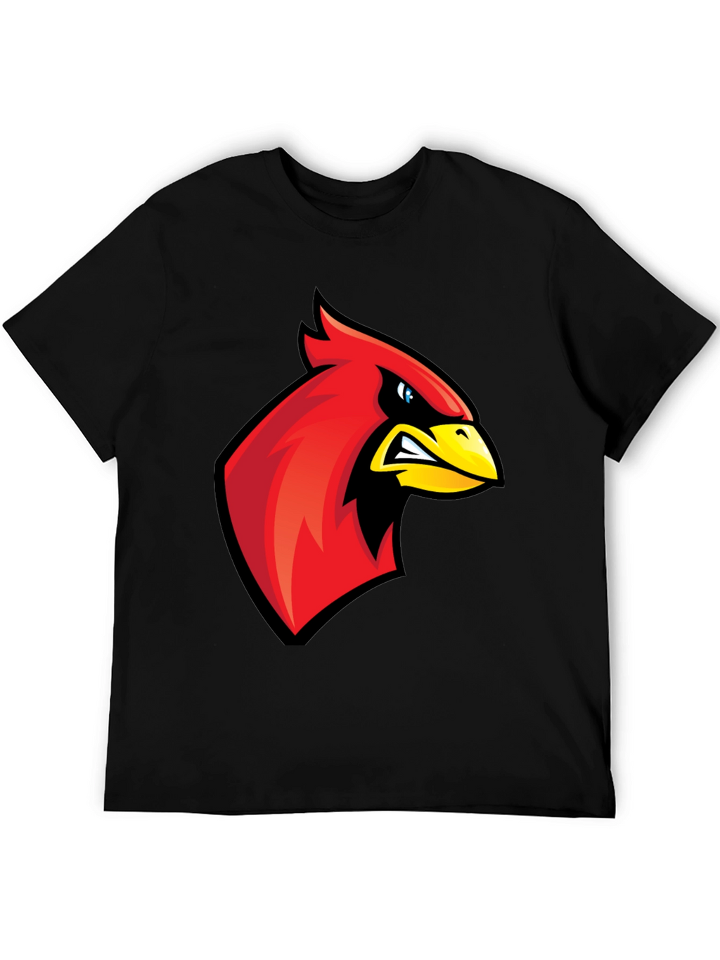 Cardinal Bird Graphic Tee - Mens Black T-Shirt