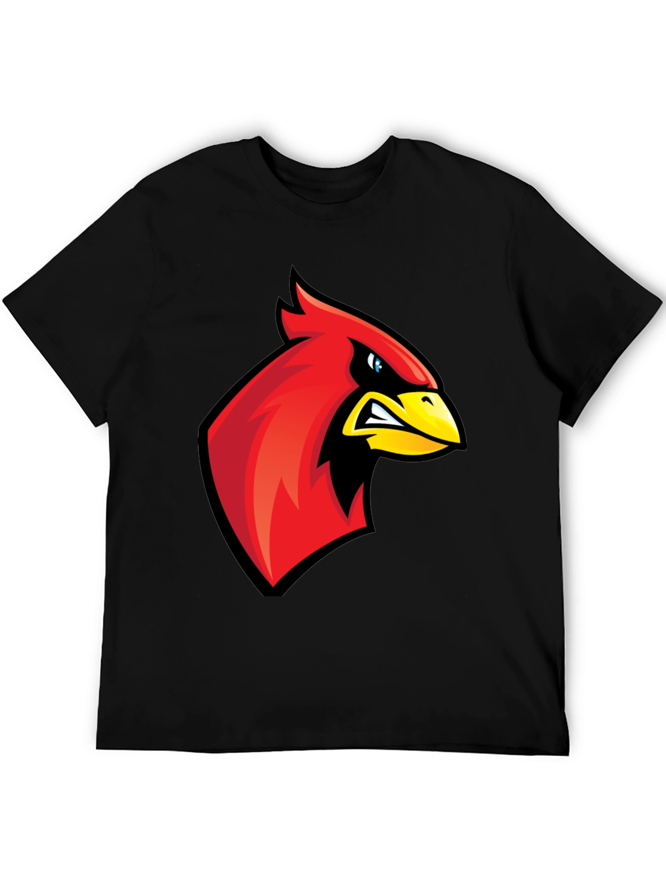 Cardinal Bird Graphic Tee - Mens Black T-Shirt