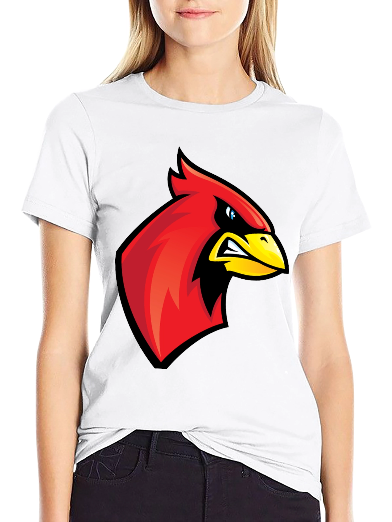 Cardinal Bird Graphic Tee - Mens Black T-Shirt