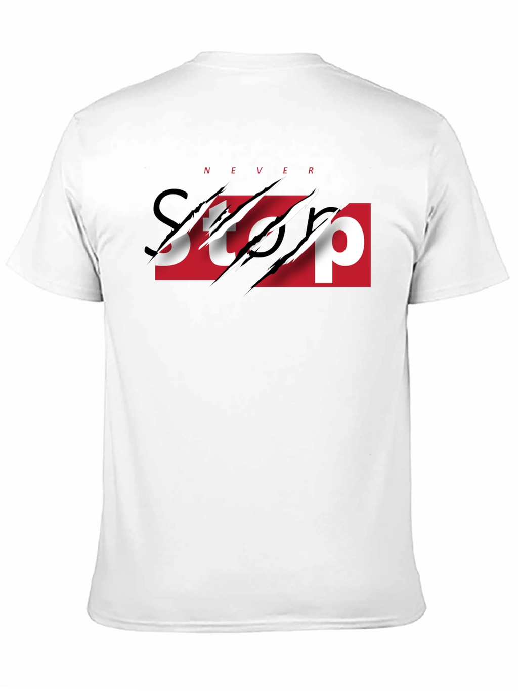 Never Stop Graphic Print Tee