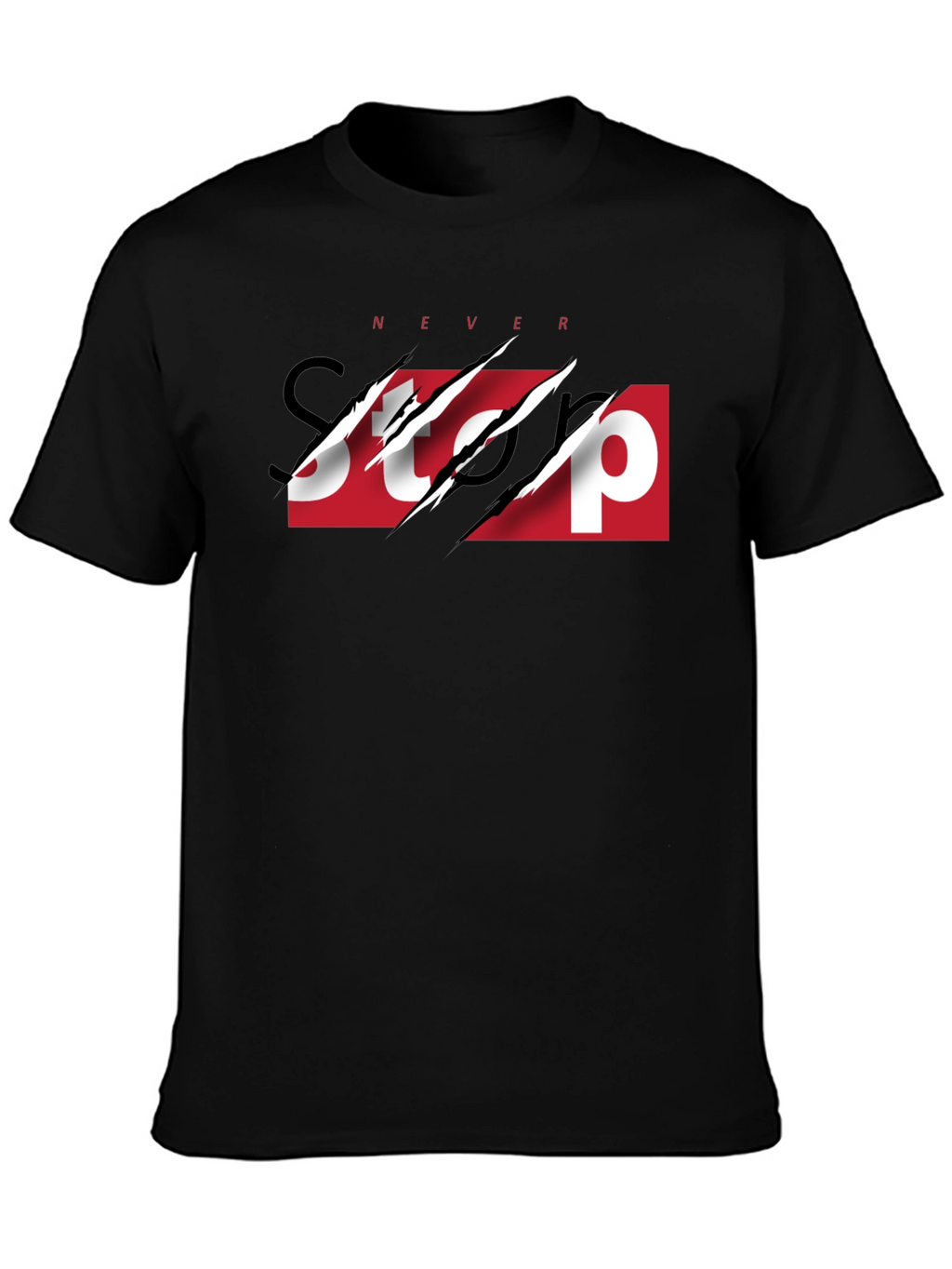 Never Stop Graphic Print Tee