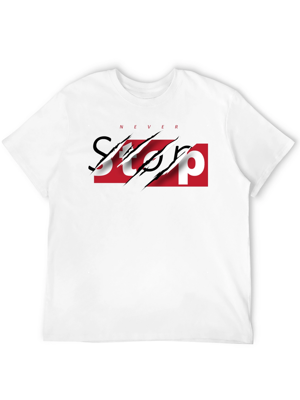 Never Stop Graphic Print Tee