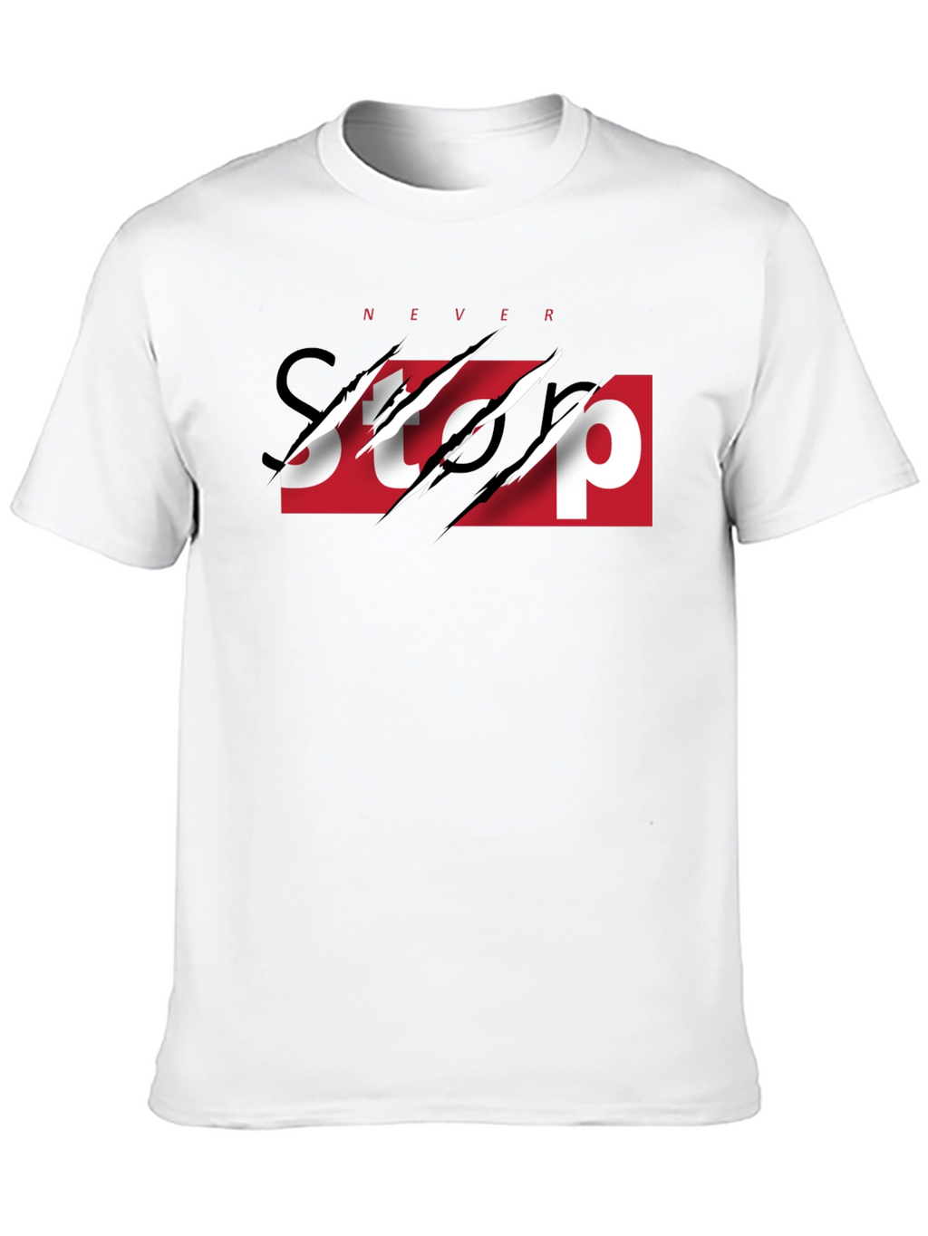 Never Stop Graphic Print Tee