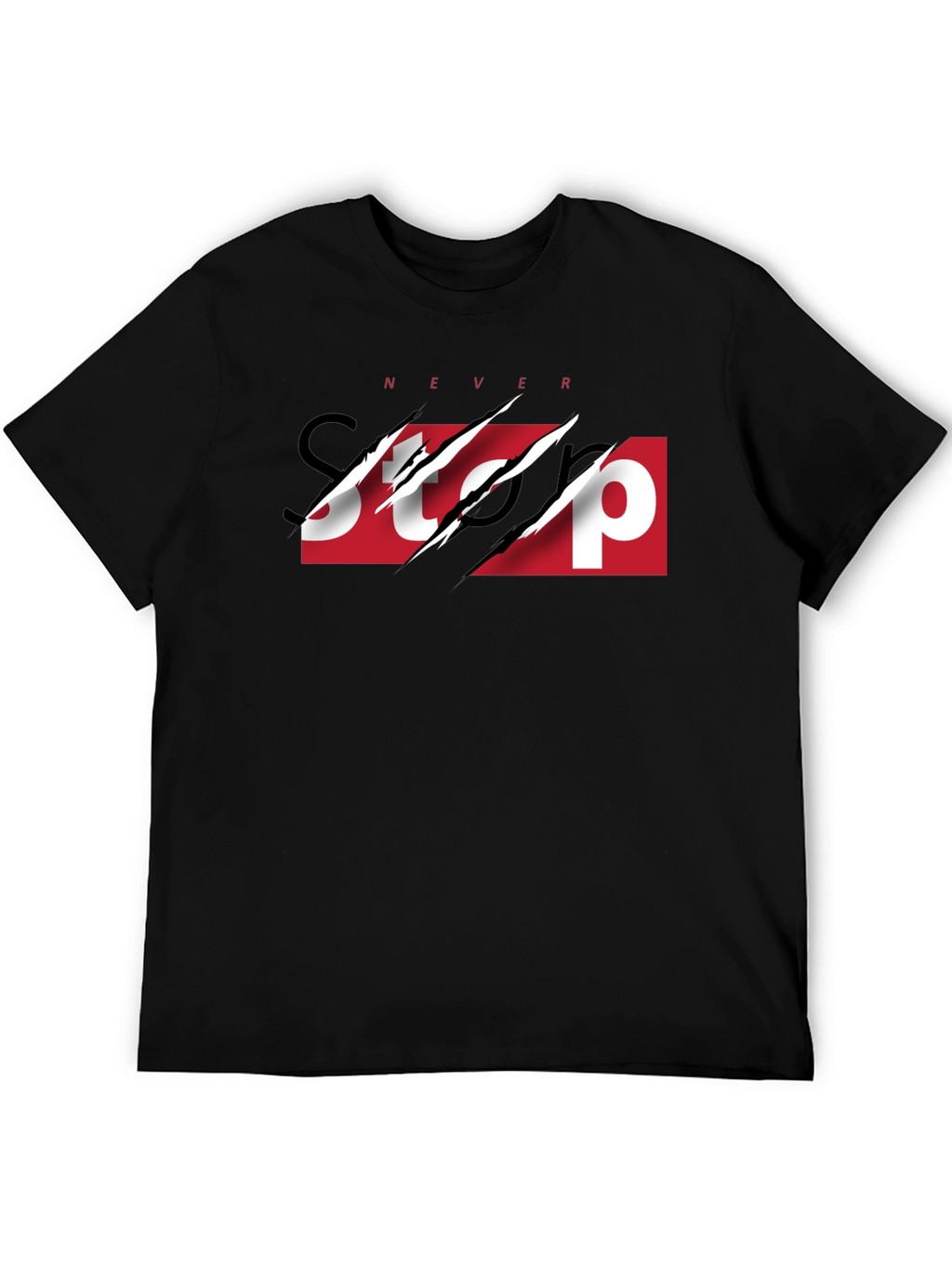 Never Stop Graphic Print Tee