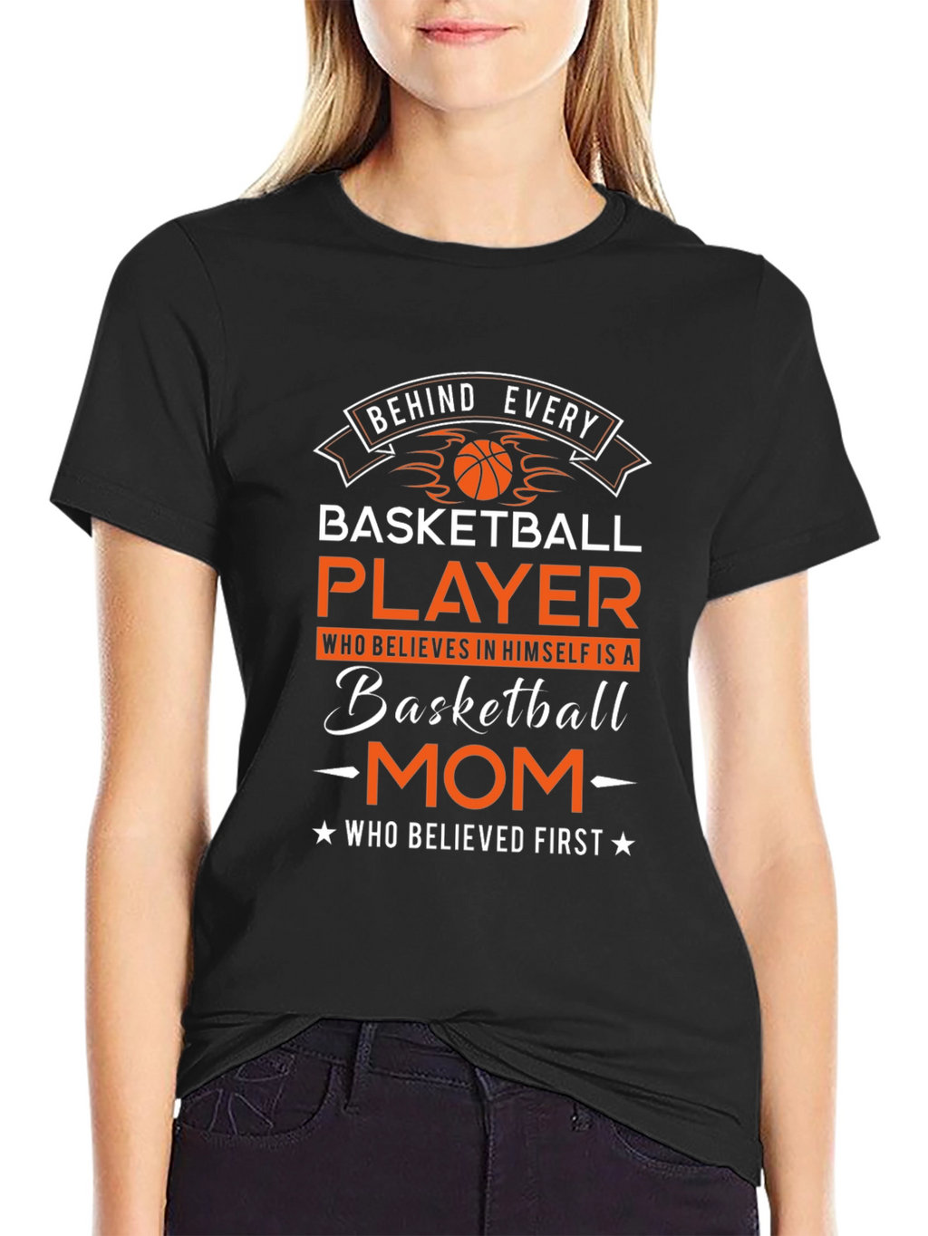 Basketball Mom Graphic T-Shirt