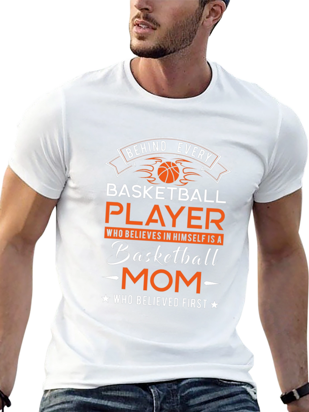 Basketball Mom Graphic T-Shirt