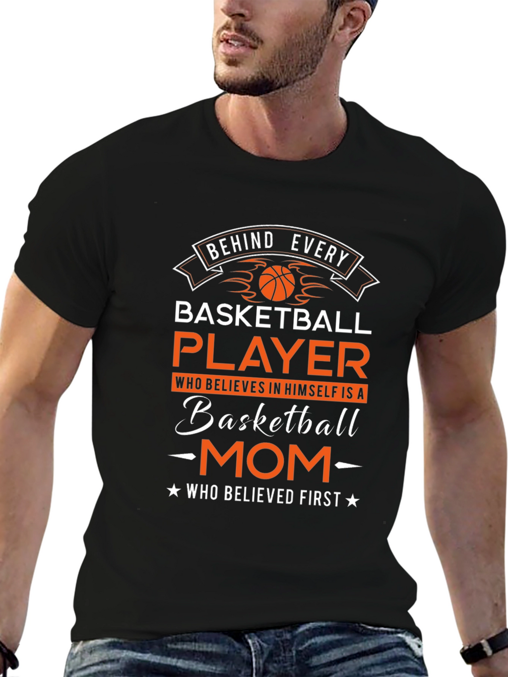 Basketball Mom Graphic T-Shirt