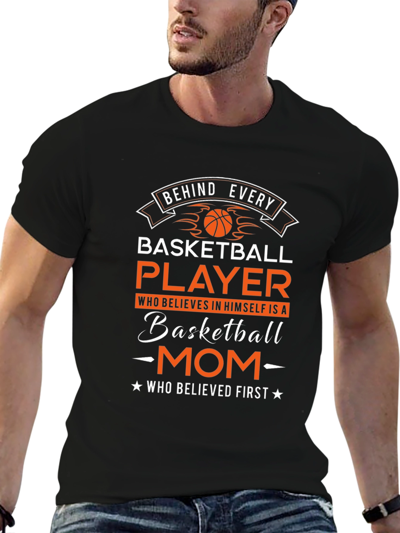 Basketball Mom Graphic T-Shirt