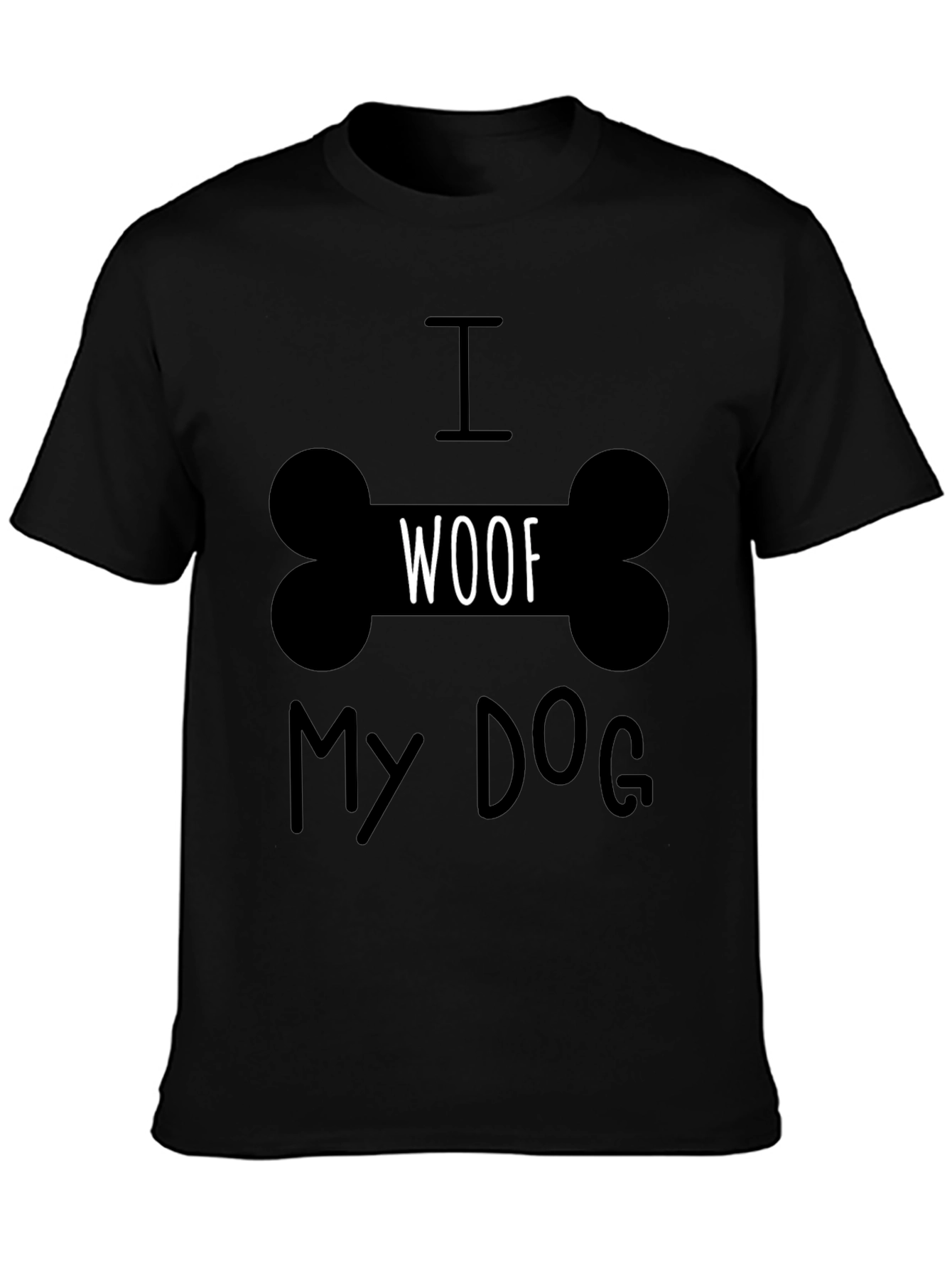 I Woof My Dog T-Shirt -  Cute Dog Lover Tee