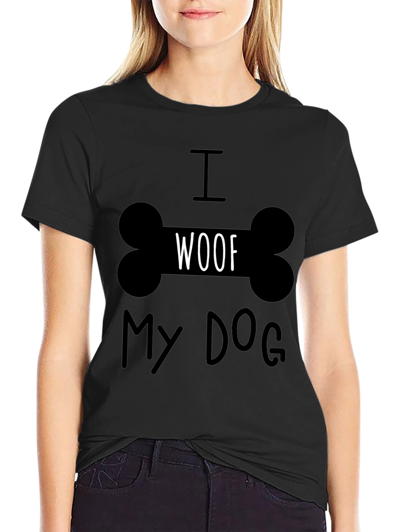 I Woof My Dog T-Shirt -  Cute Dog Lover Tee