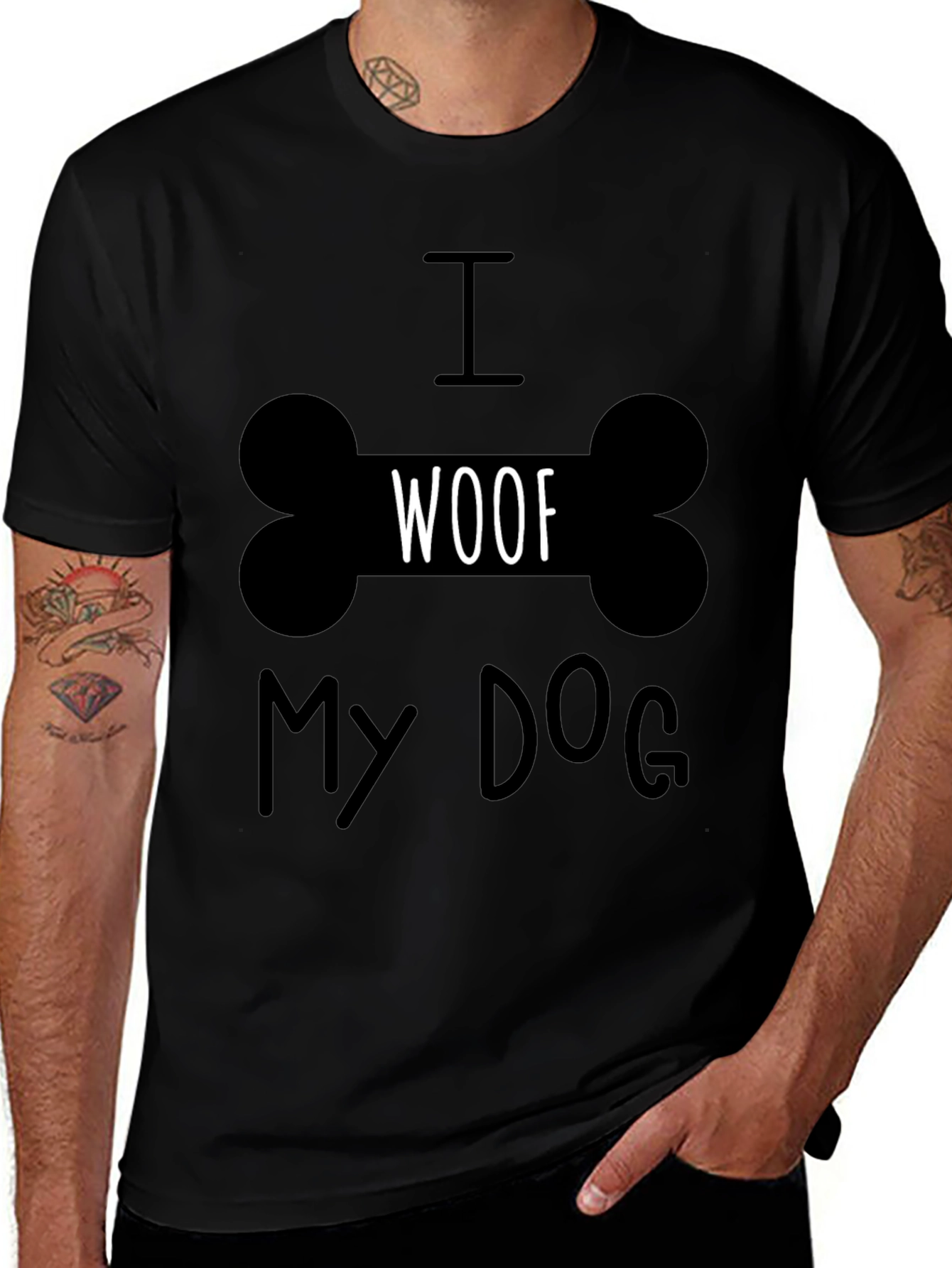 I Woof My Dog T-Shirt -  Cute Dog Lover Tee