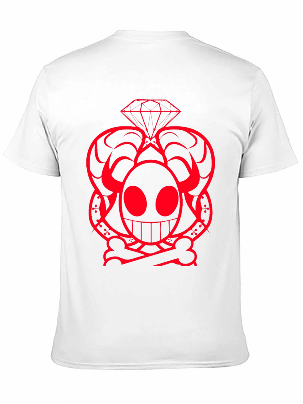 Skull Diamond Graphic Tee - Bold Design