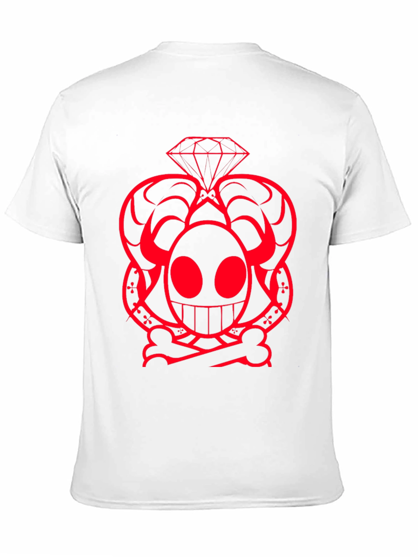 Skull Diamond Graphic Tee - Bold Design