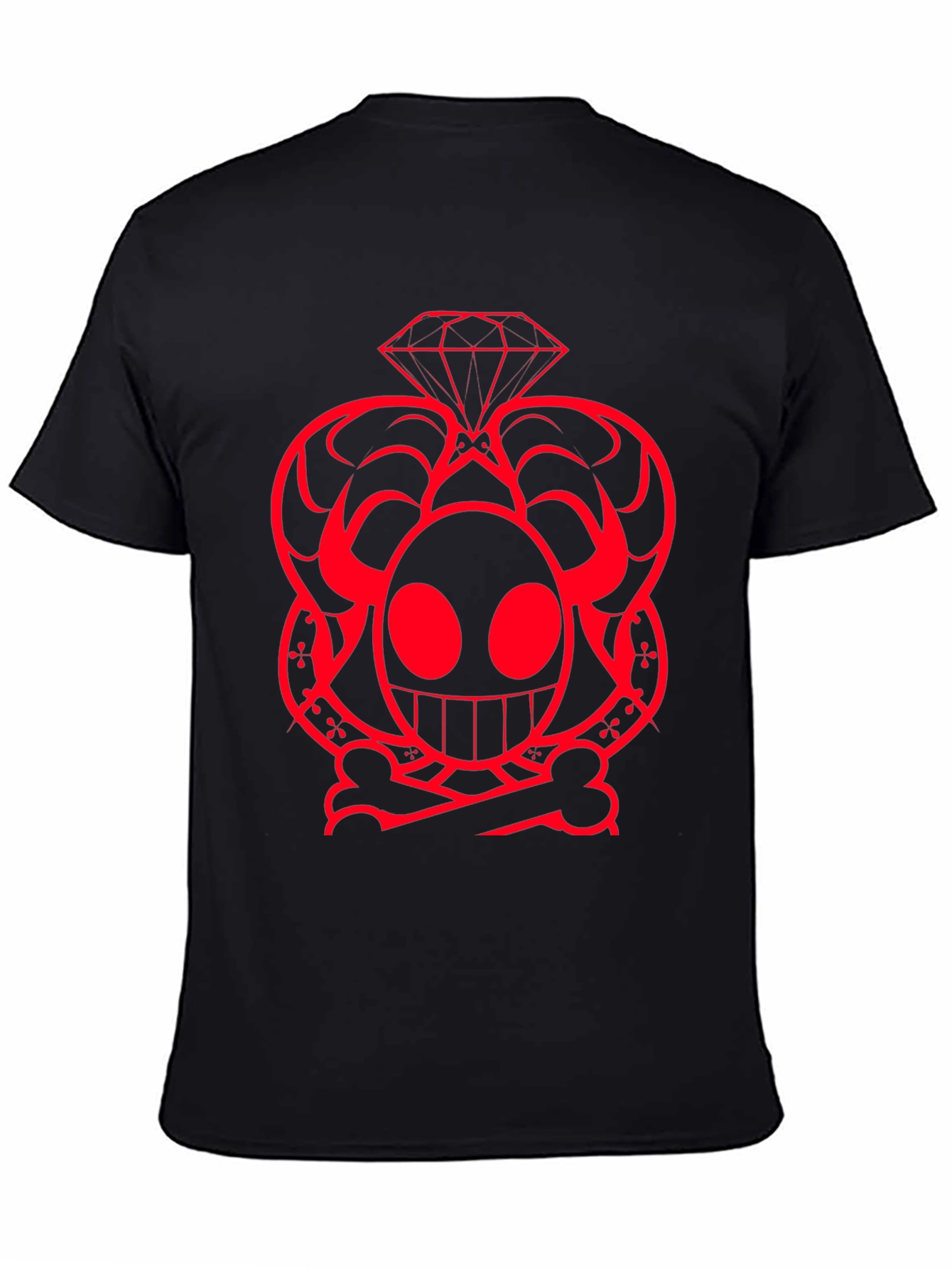 Skull Diamond Graphic Tee - Bold Design