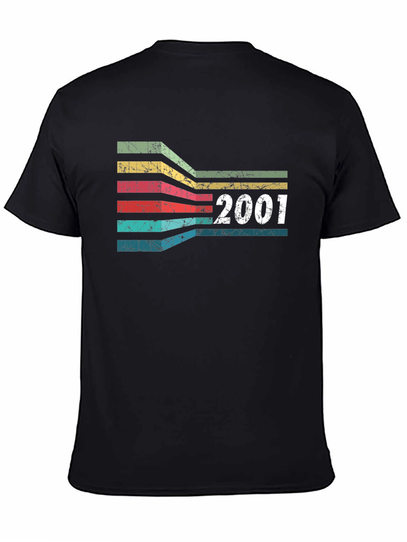 Retro 2001 Birthday T-Shirt - Vintage Stripes