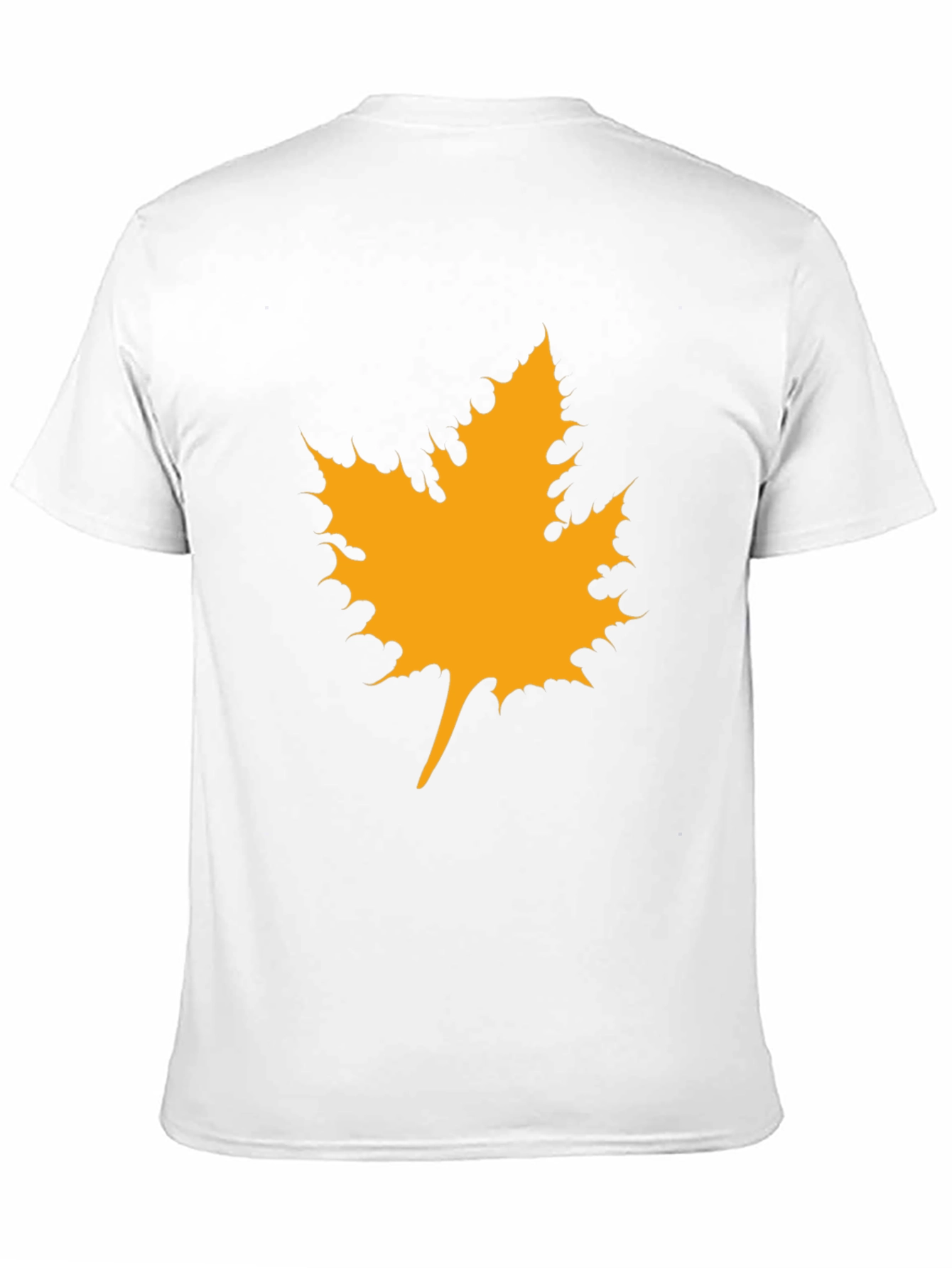 Maple Leaf Graphic Tee - Black Cotton Casual Shirt
