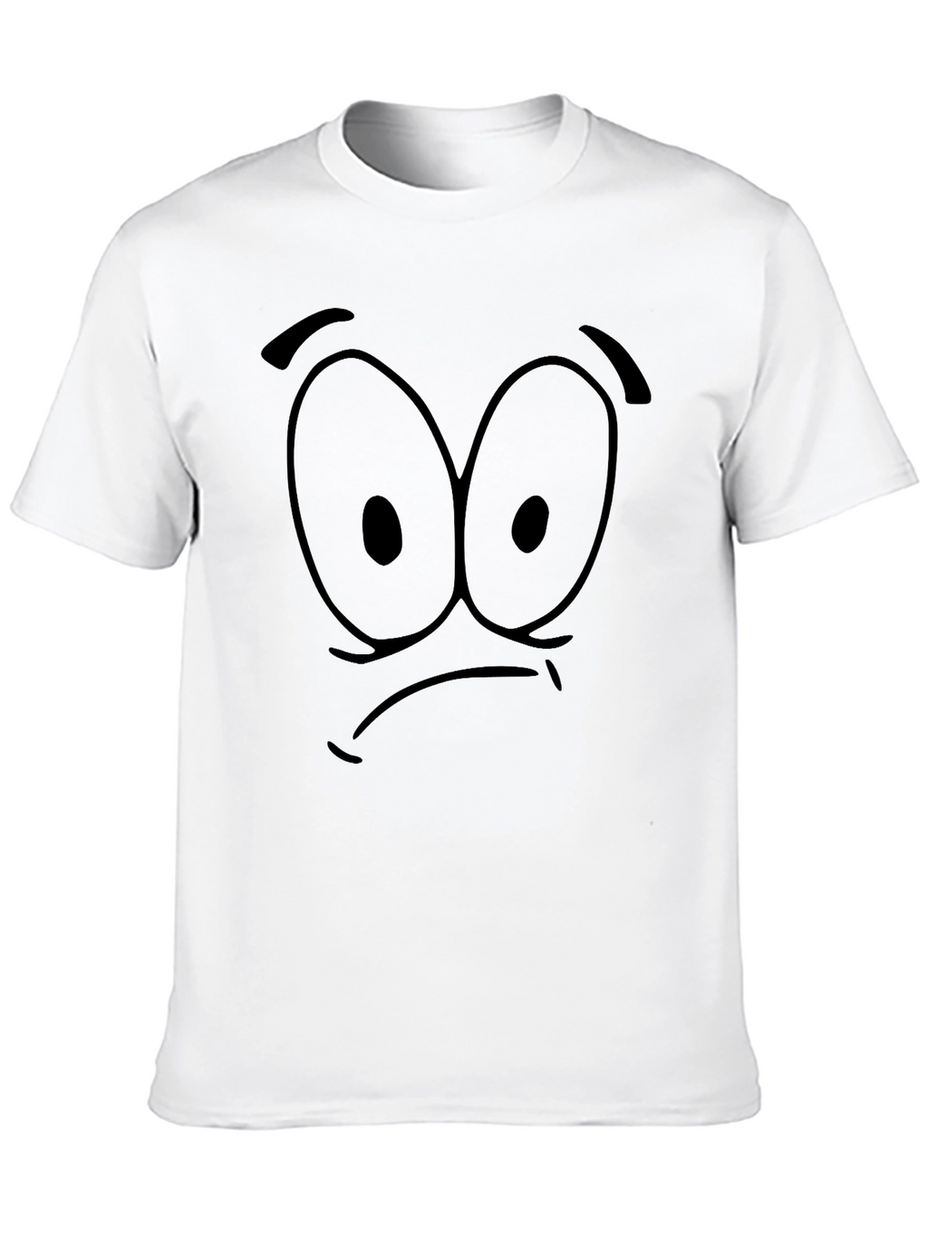Funny Face Graphic Black T-Shirt