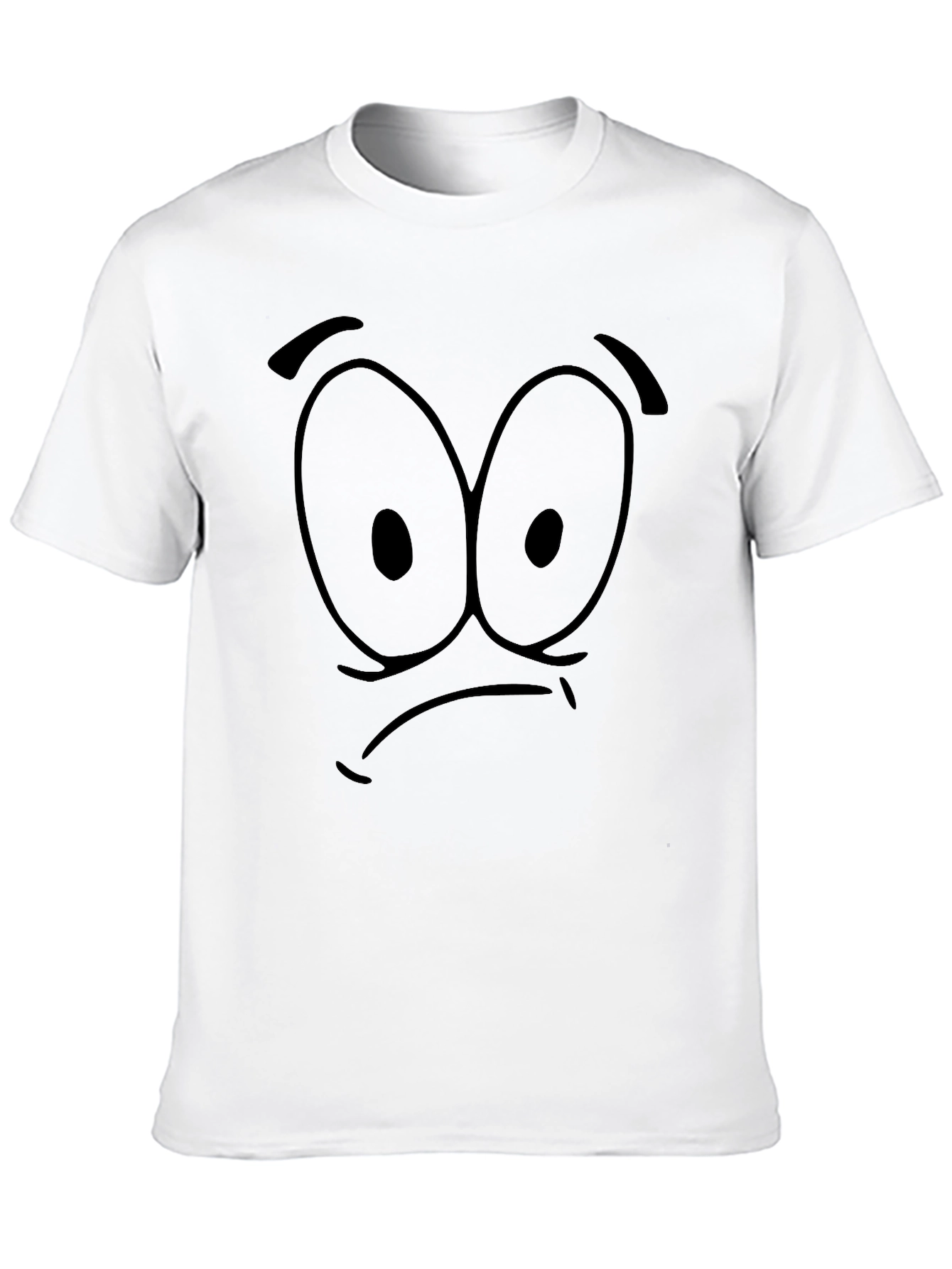 Funny Face Graphic Black T-Shirt