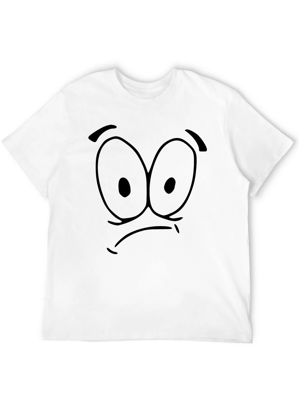 Funny Face Graphic Black T-Shirt