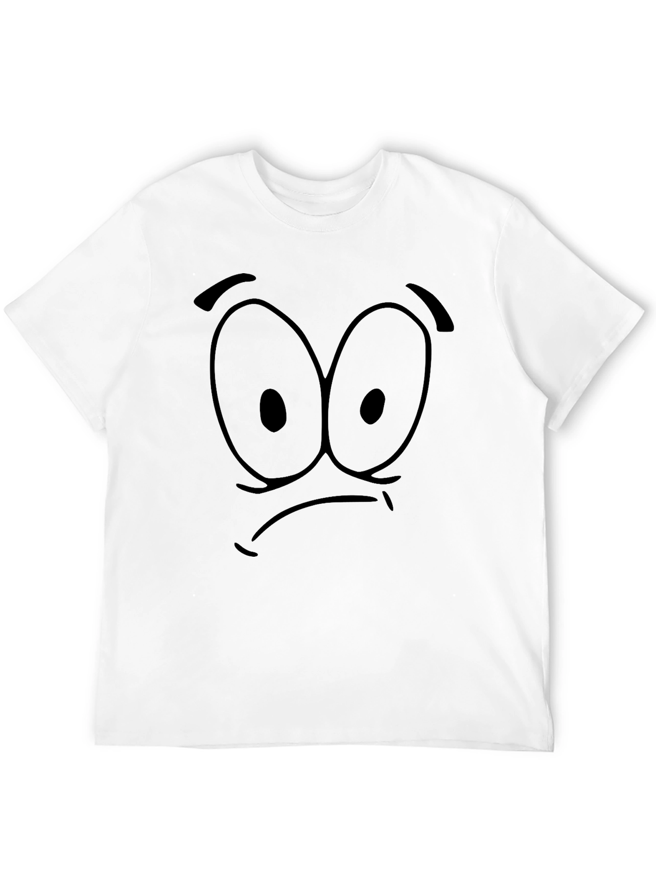 Funny Face Graphic Black T-Shirt