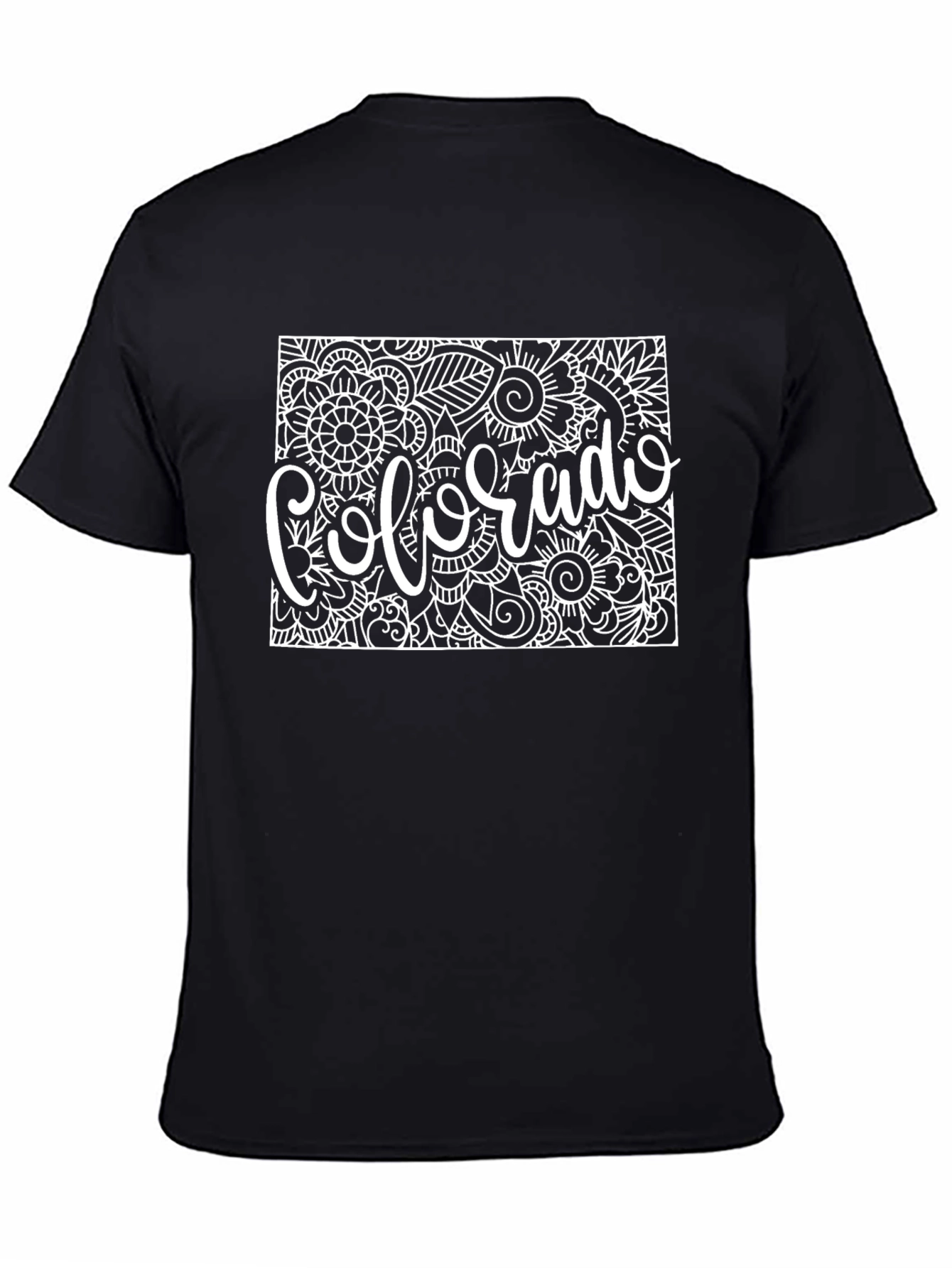 Colorado State Flower Doodle Art T-Shirt