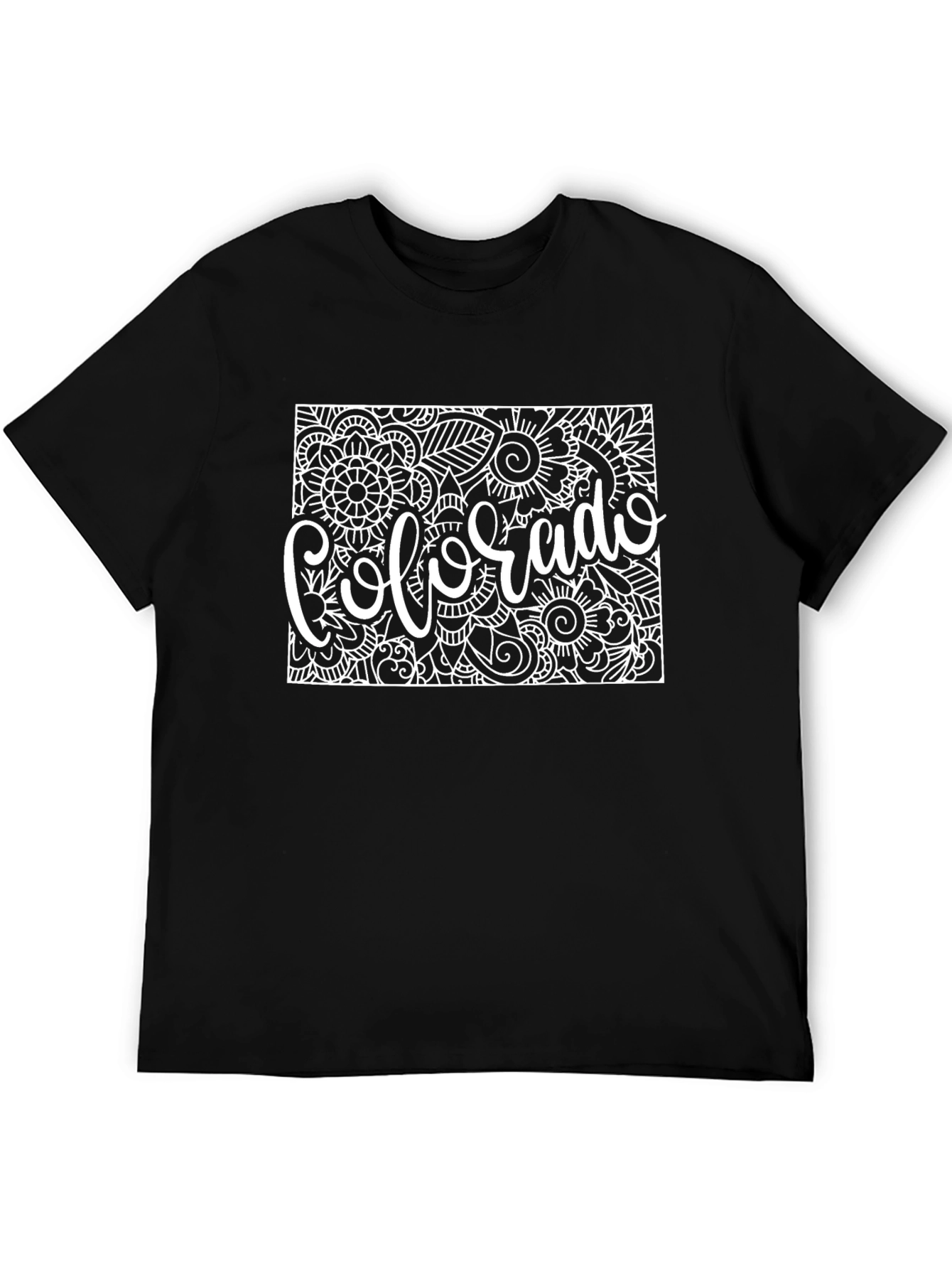 Colorado State Flower Doodle Art T-Shirt