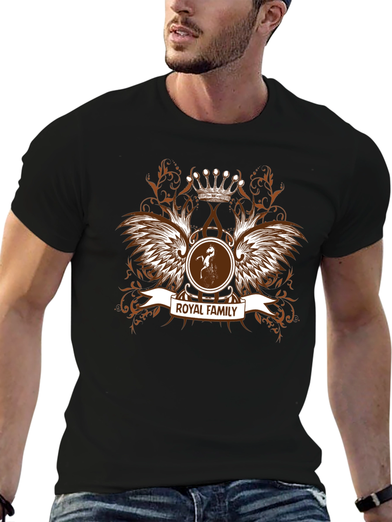 Royal Family Crest Graphic T-Shirt