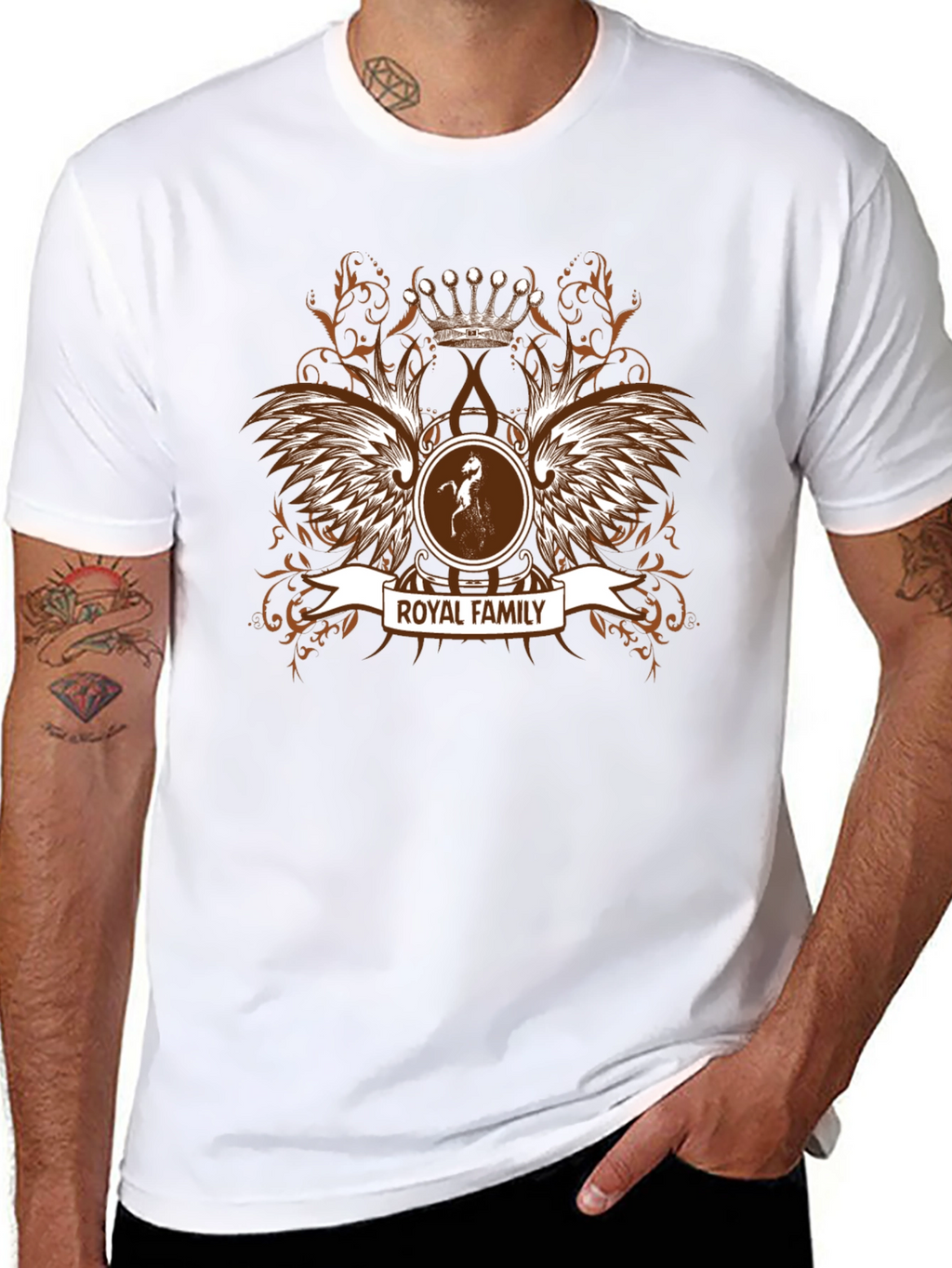 Royal Family Crest Graphic T-Shirt
