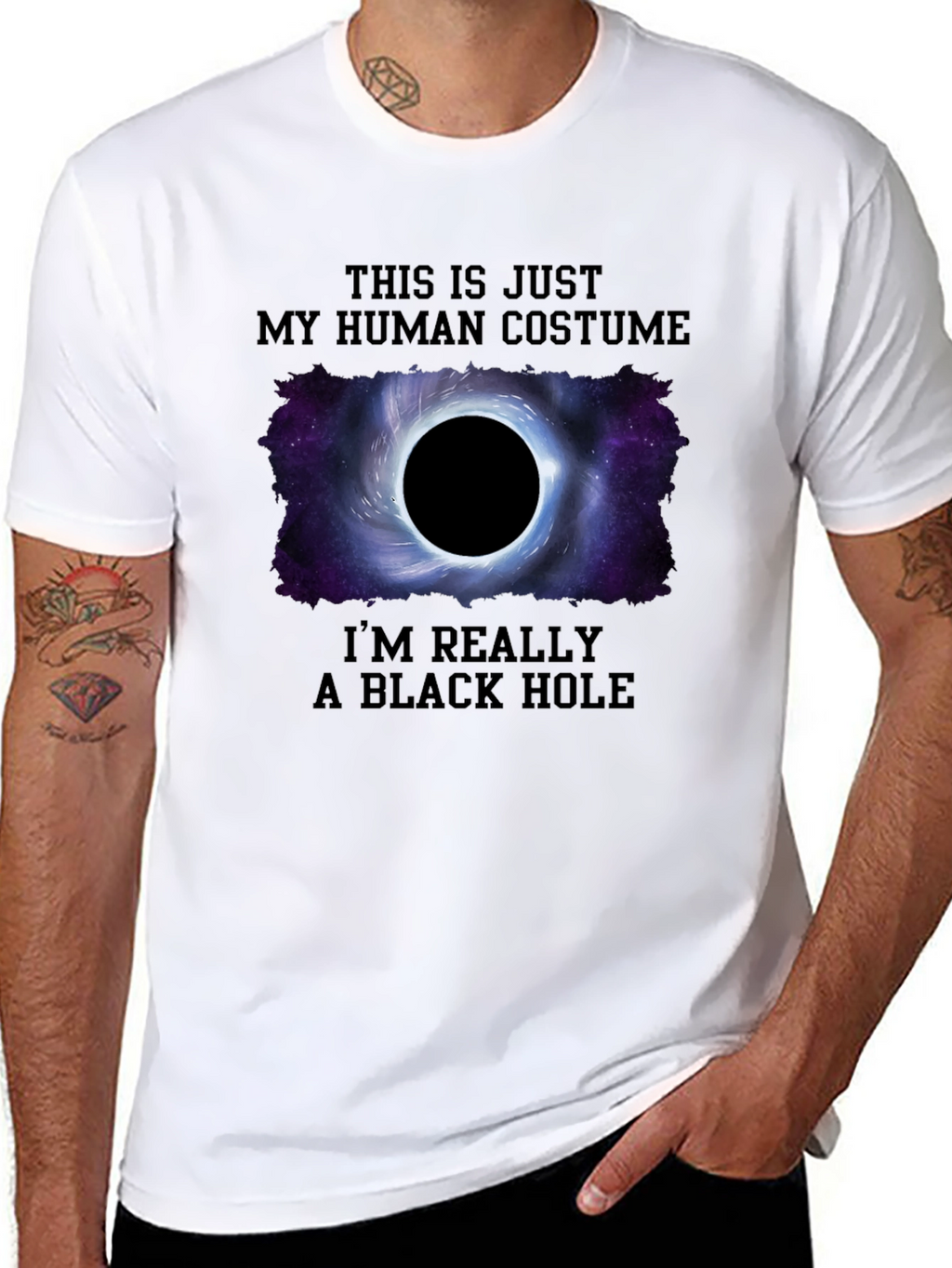 Black Hole Human Costume T-Shirt
