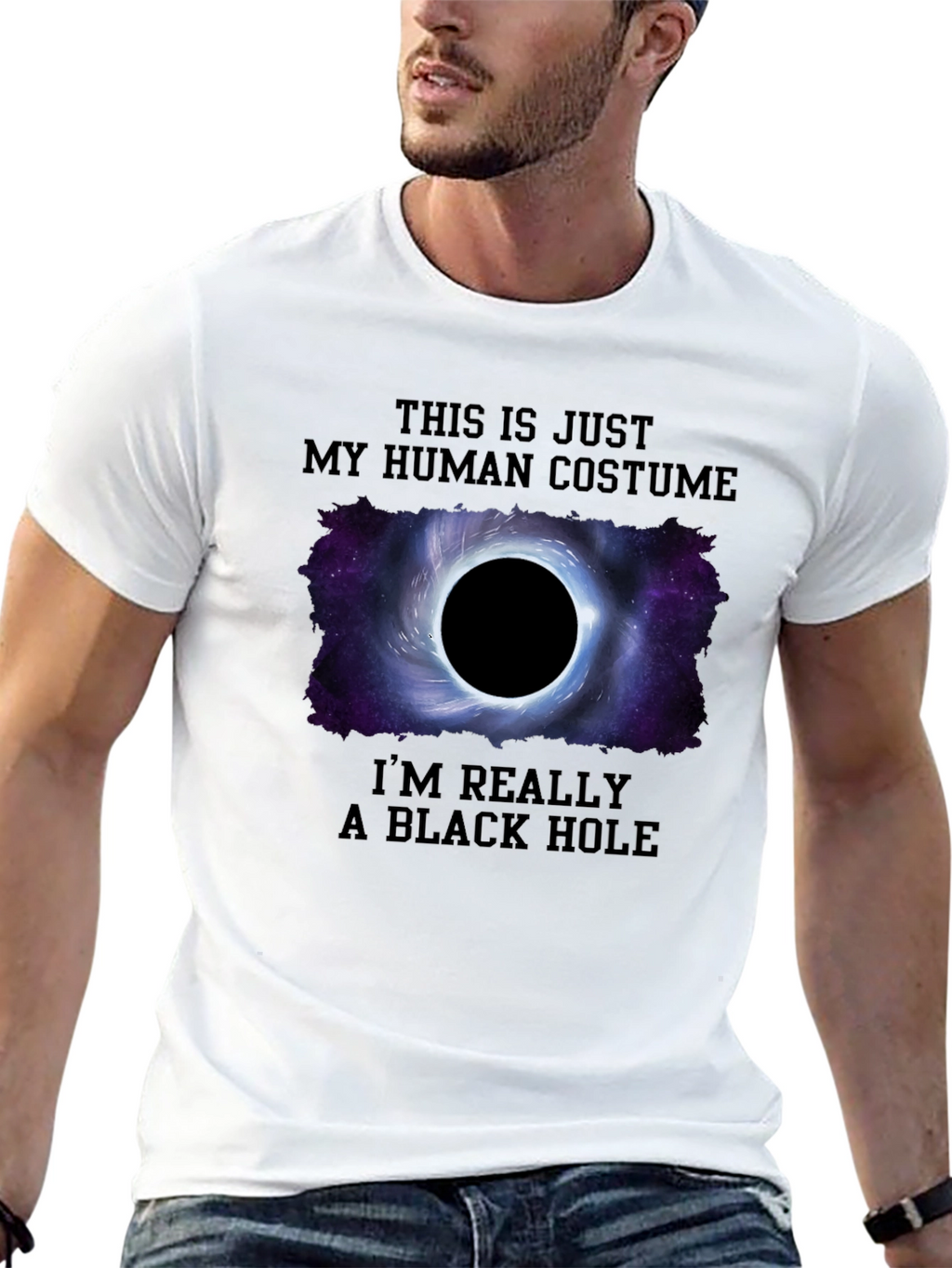 Black Hole Human Costume T-Shirt