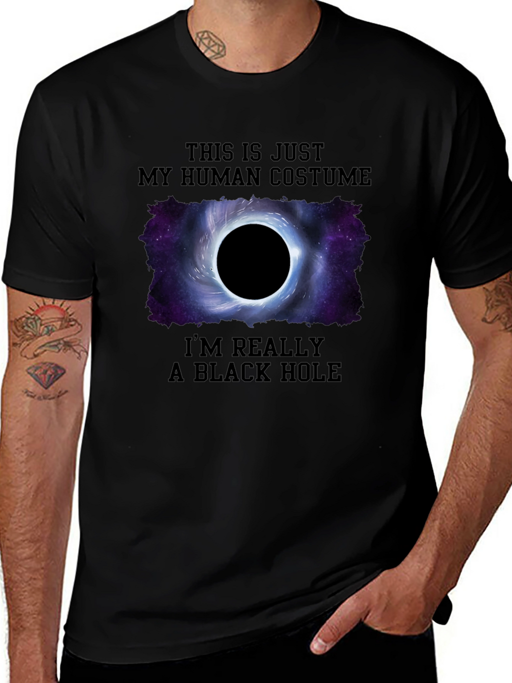 Black Hole Human Costume T-Shirt