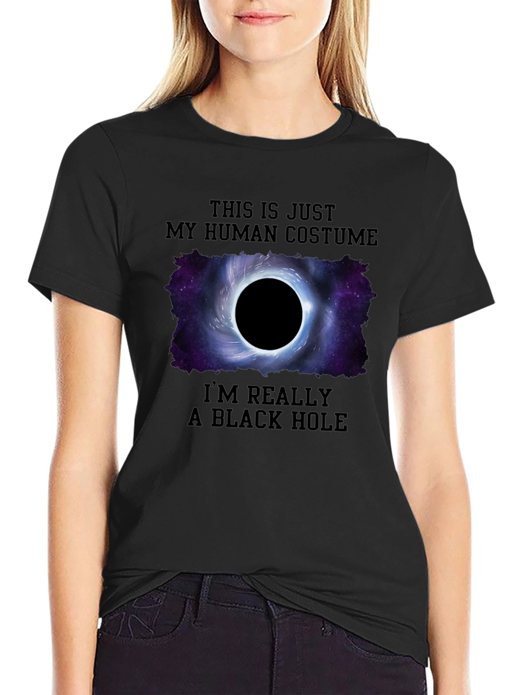 Black Hole Human Costume T-Shirt
