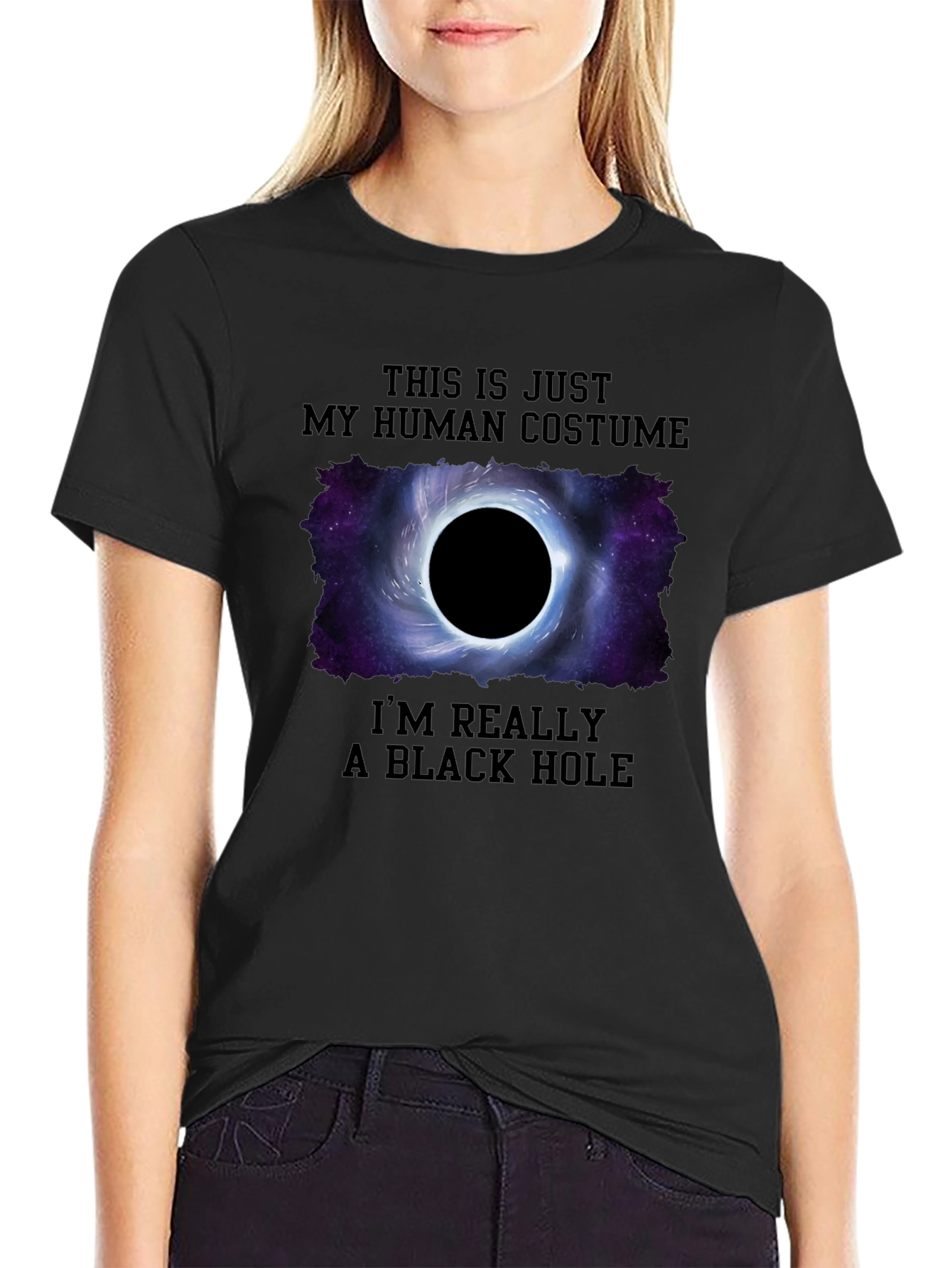 Black Hole Human Costume T-Shirt
