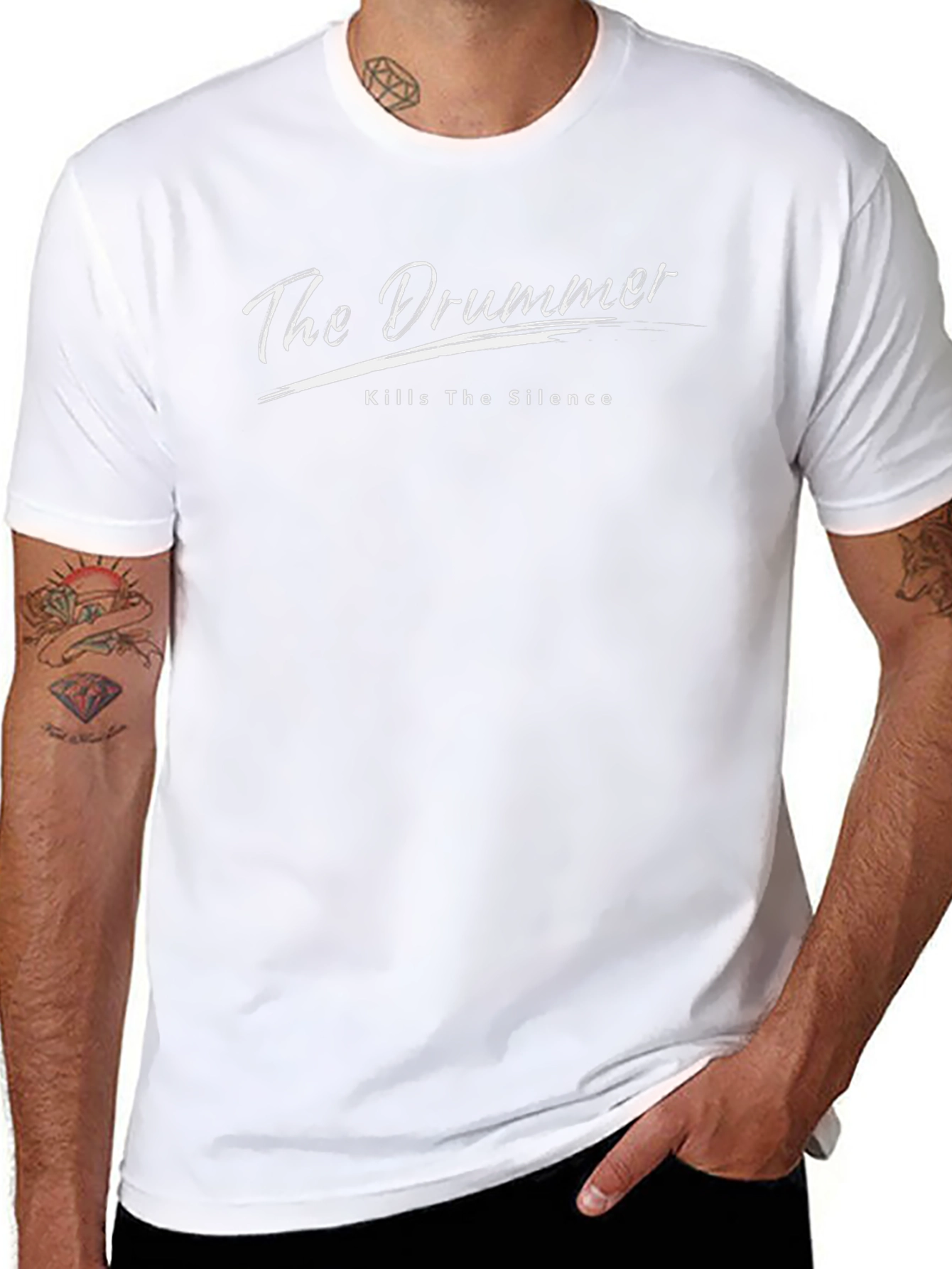 The Drummer Kills The Silence Black T-Shirt