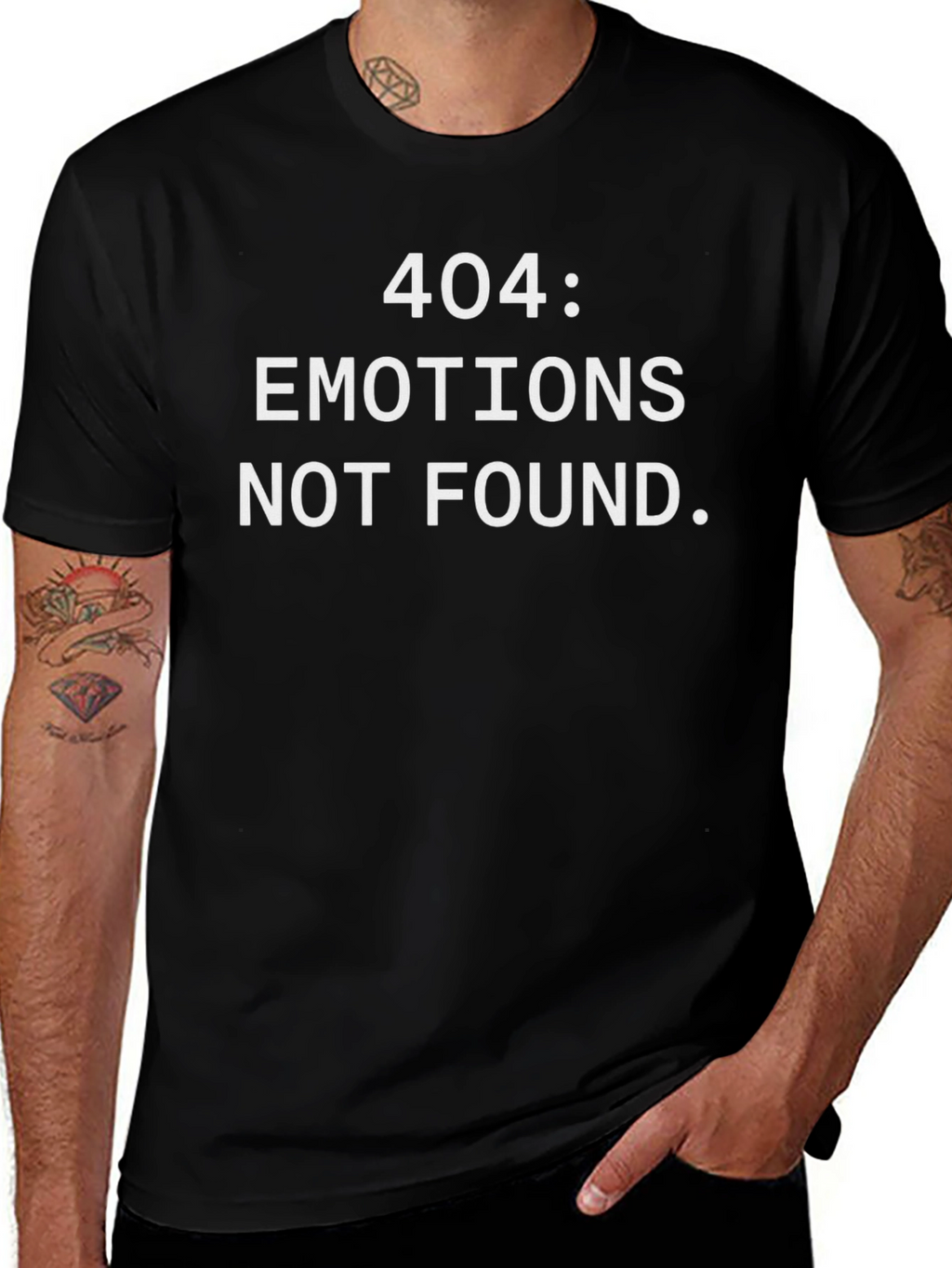 404 Emotions Not Found Graphic T-Shirt